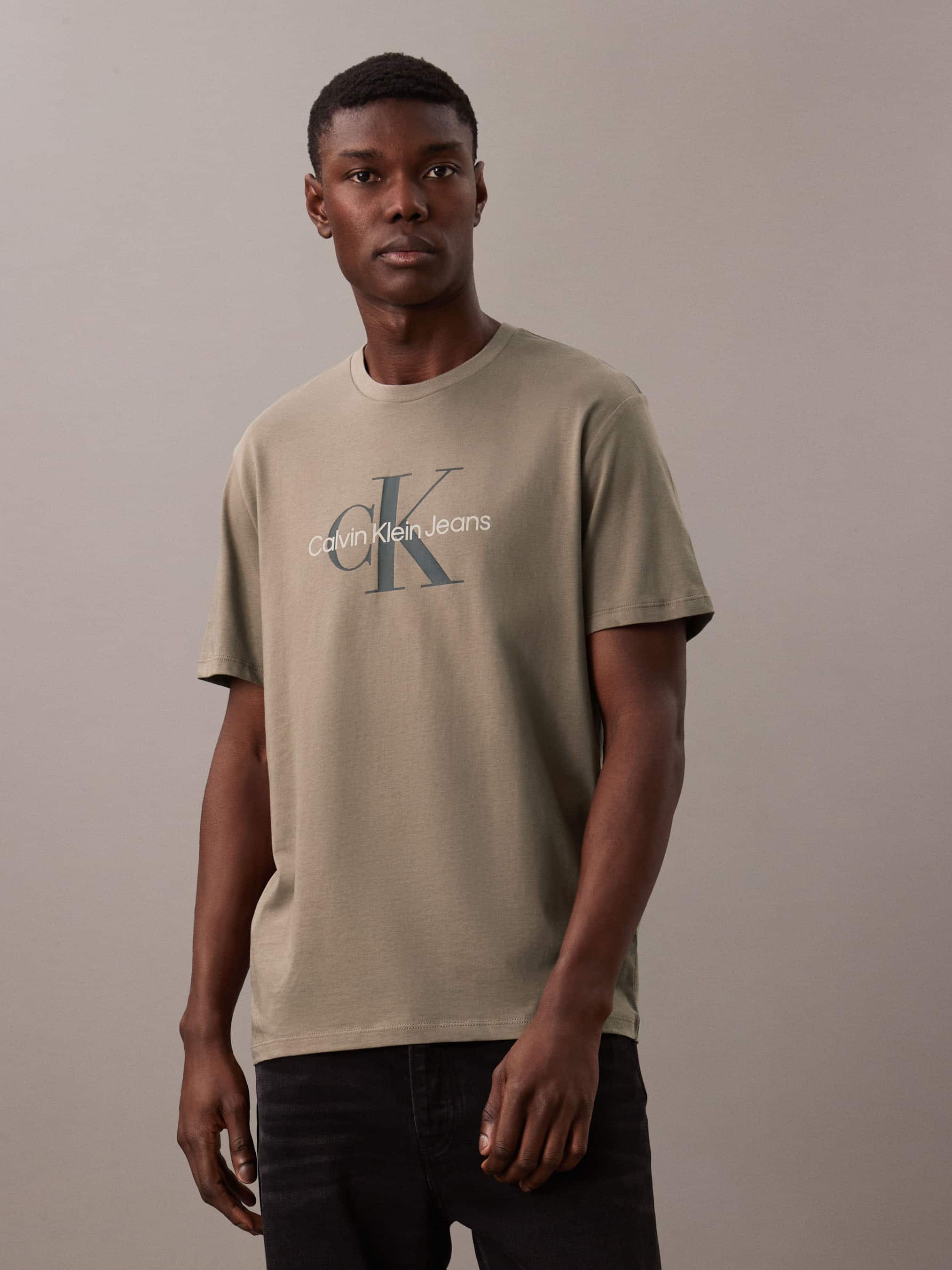 Hero Short Sleeves Monogram Tee 30S In Falcon
