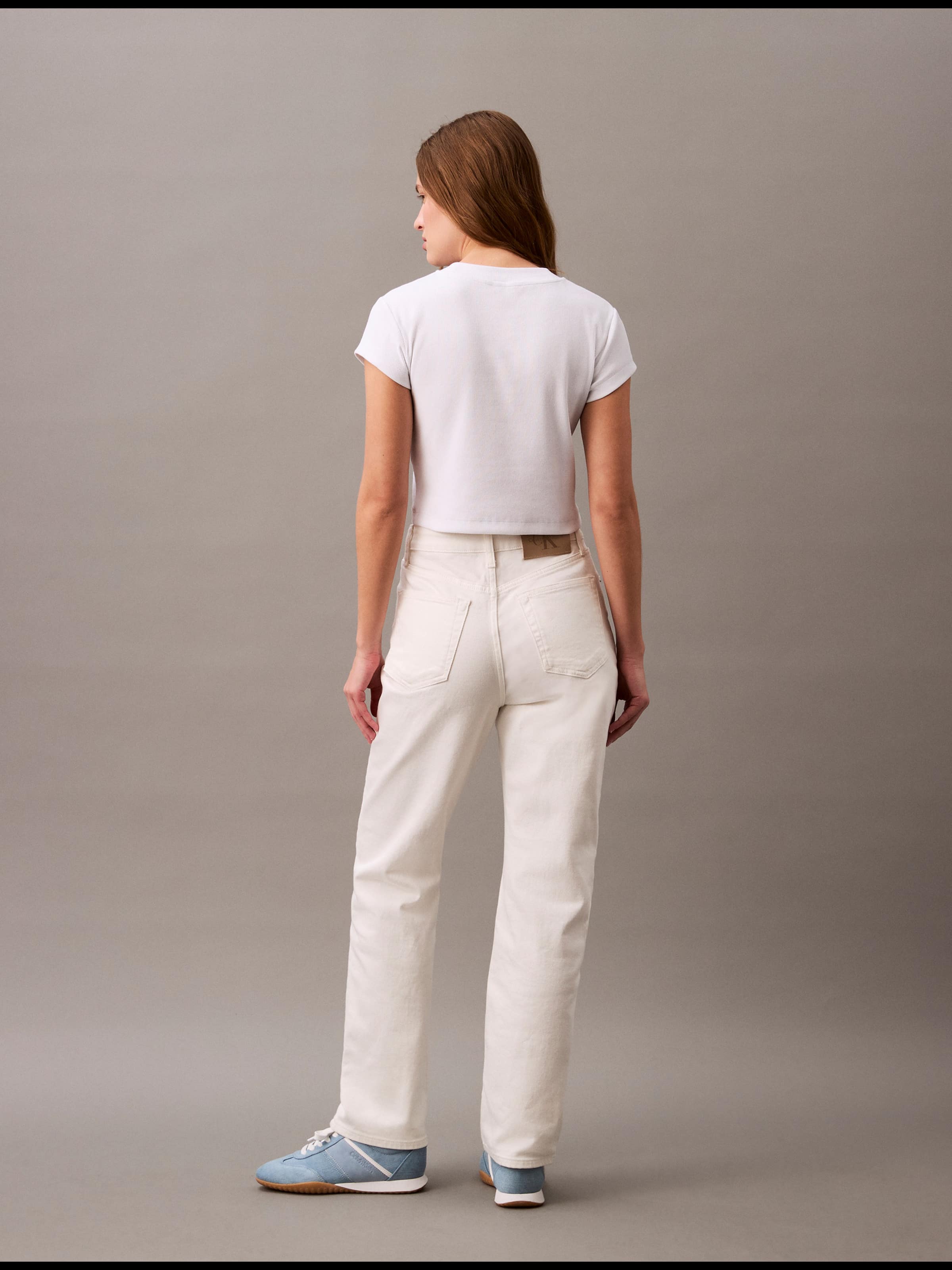 High Rise Straight In Optic White