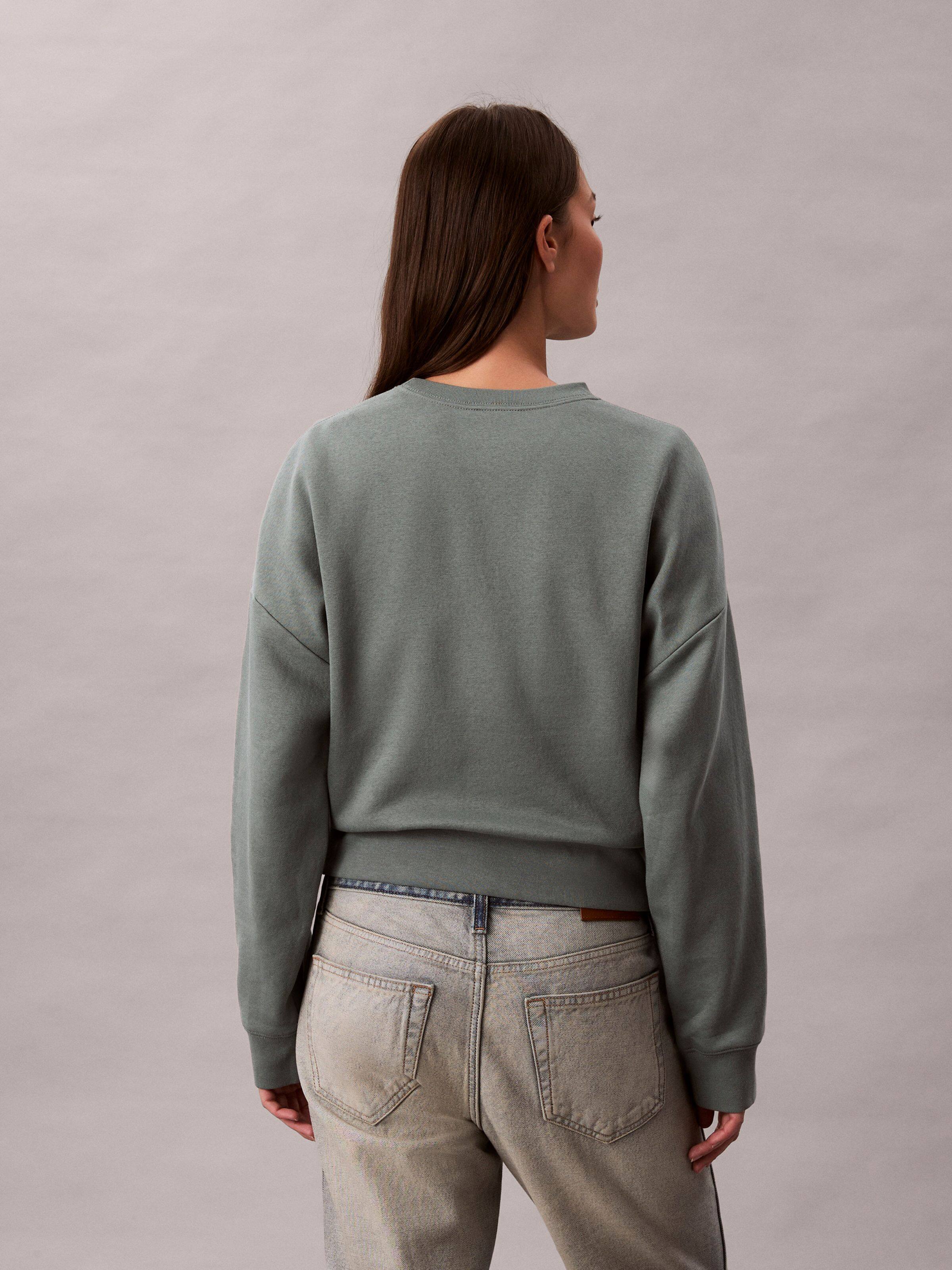 Monogram Logo Relaxed Sweat In Autumn Green