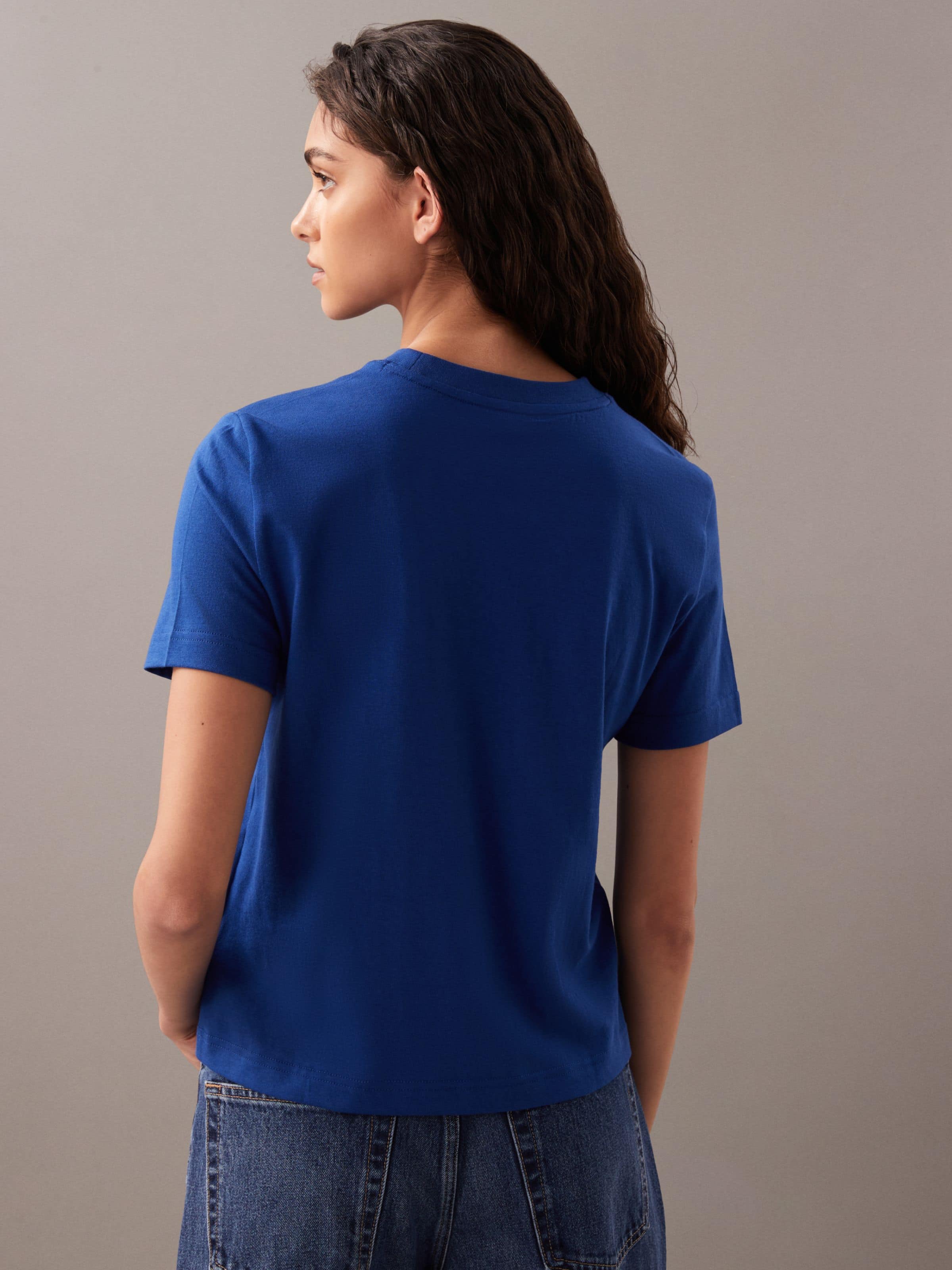 Archive Logo Crewneck Tee In Admiral Blue