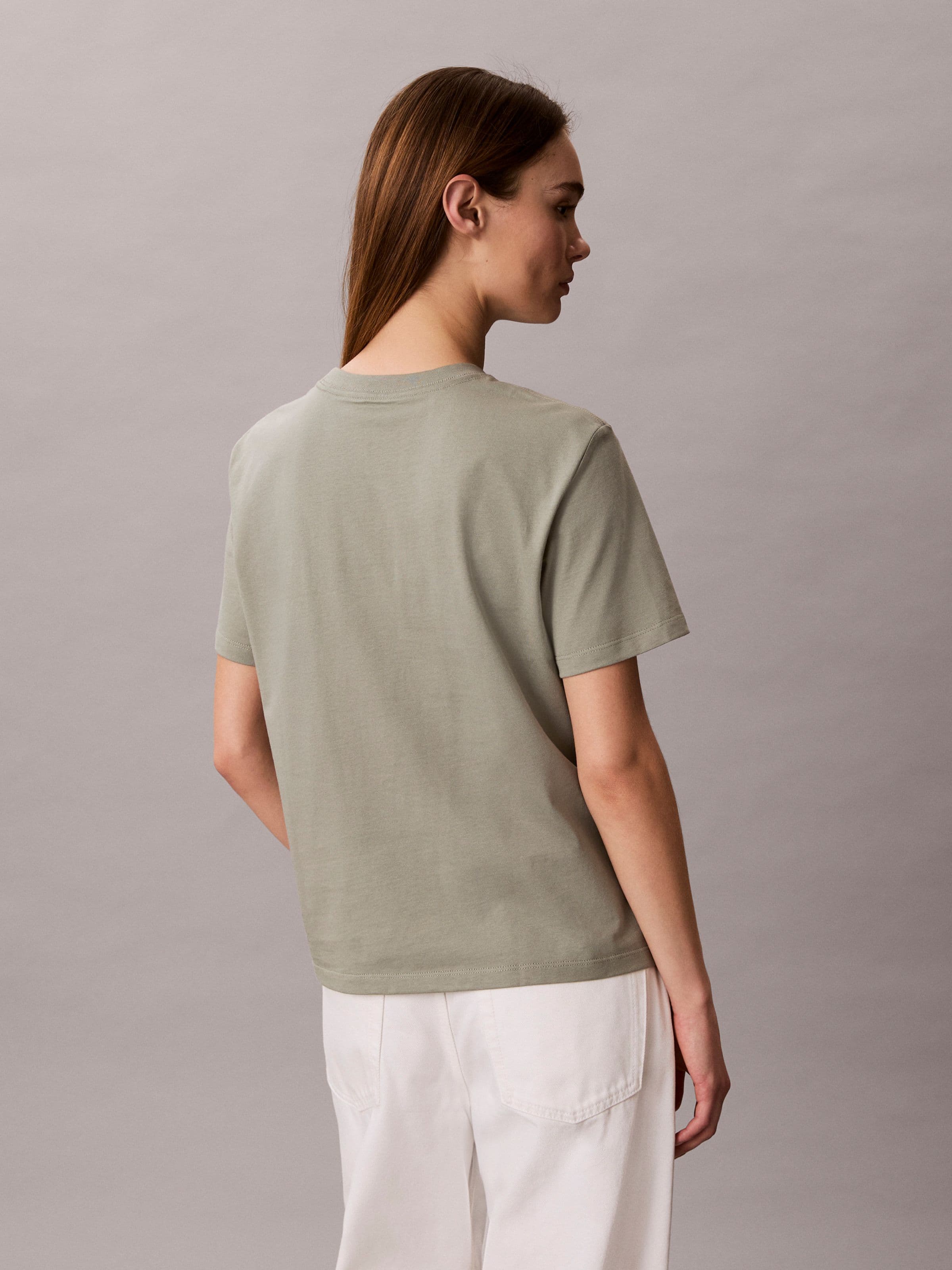 Classic Embossed Logo Tee In Shadow