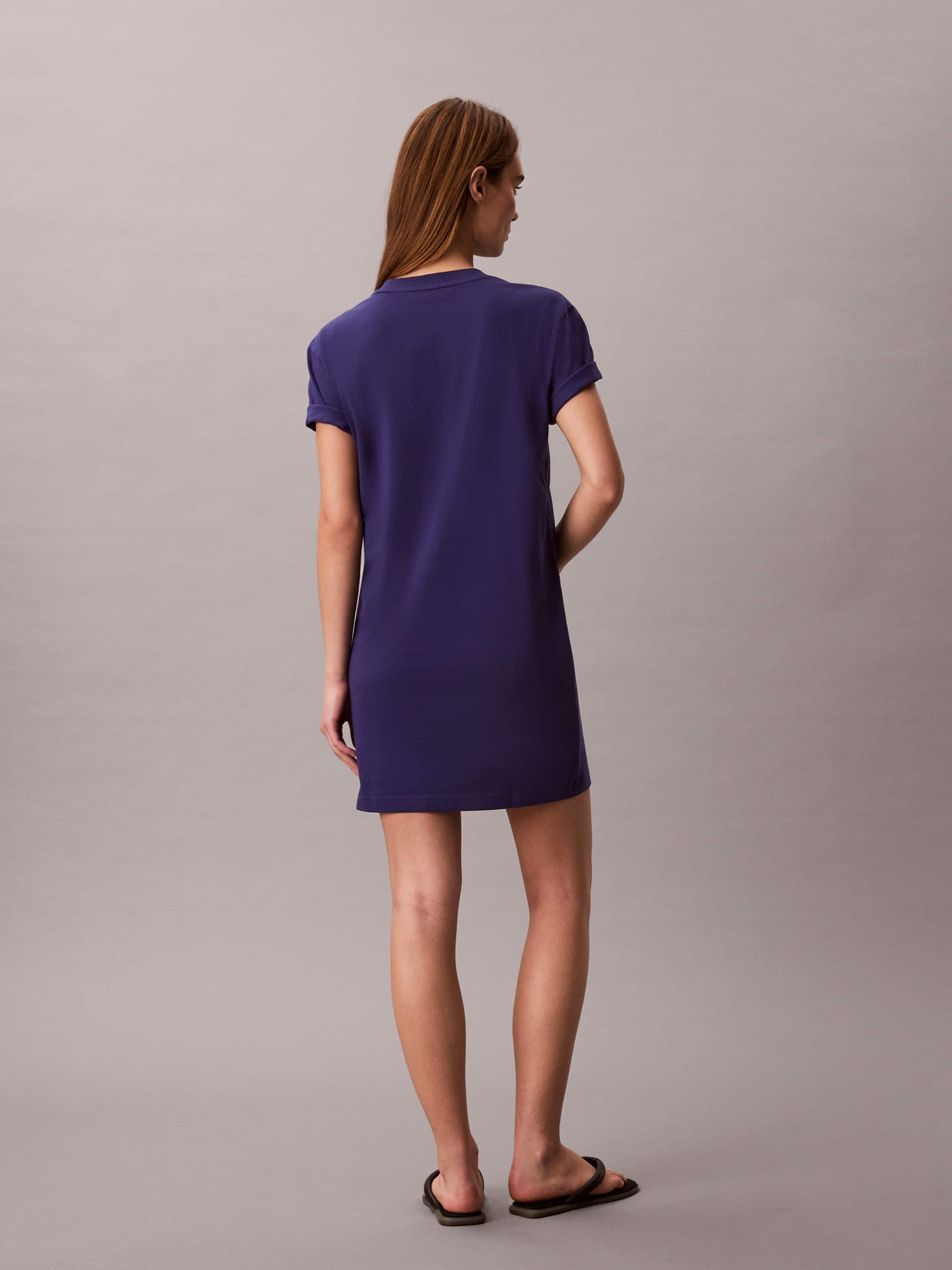 Graphic Tee Dress In Steel Beams