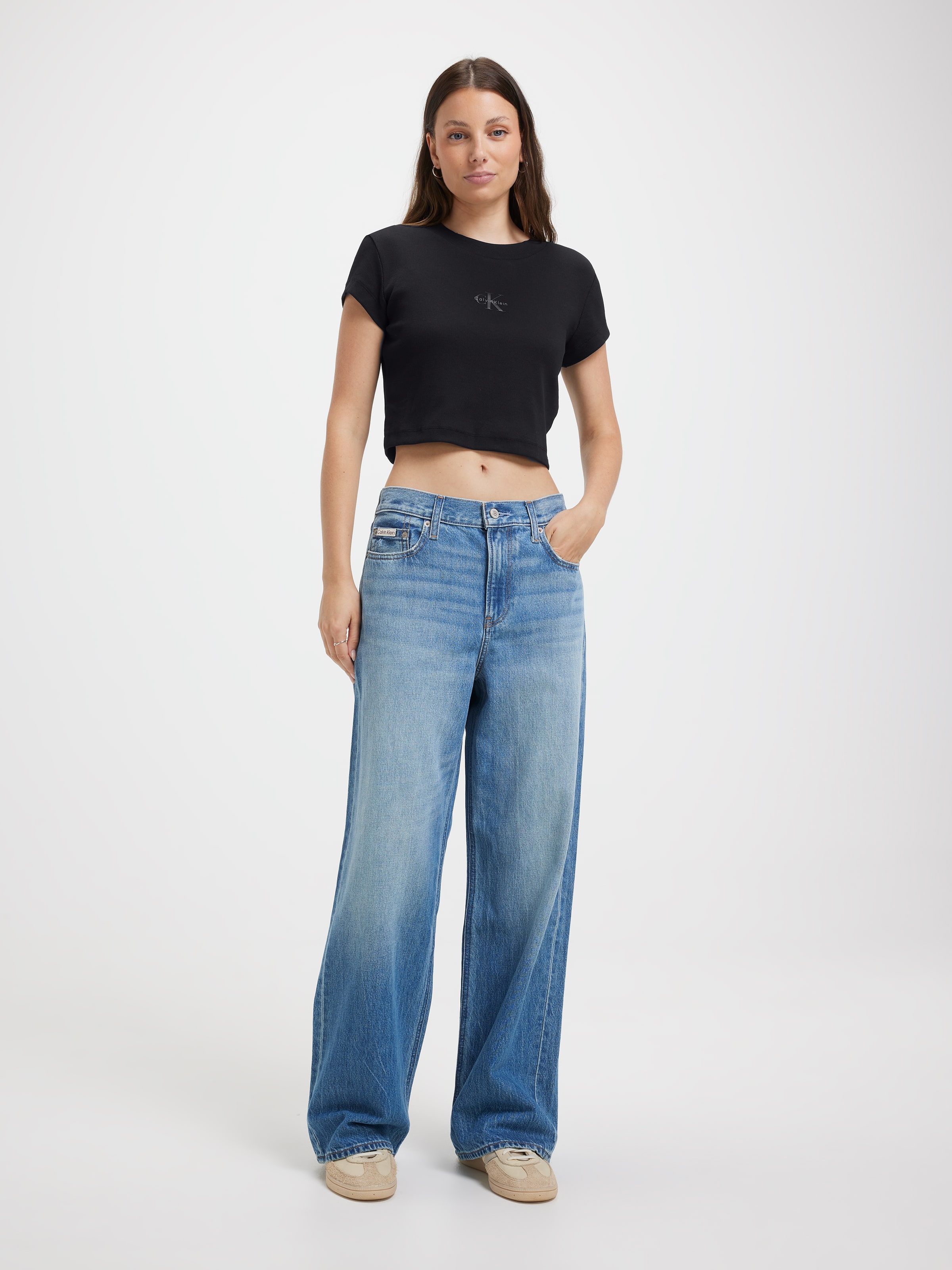 Low Rise Baggy?Jean In Vintage Hampton