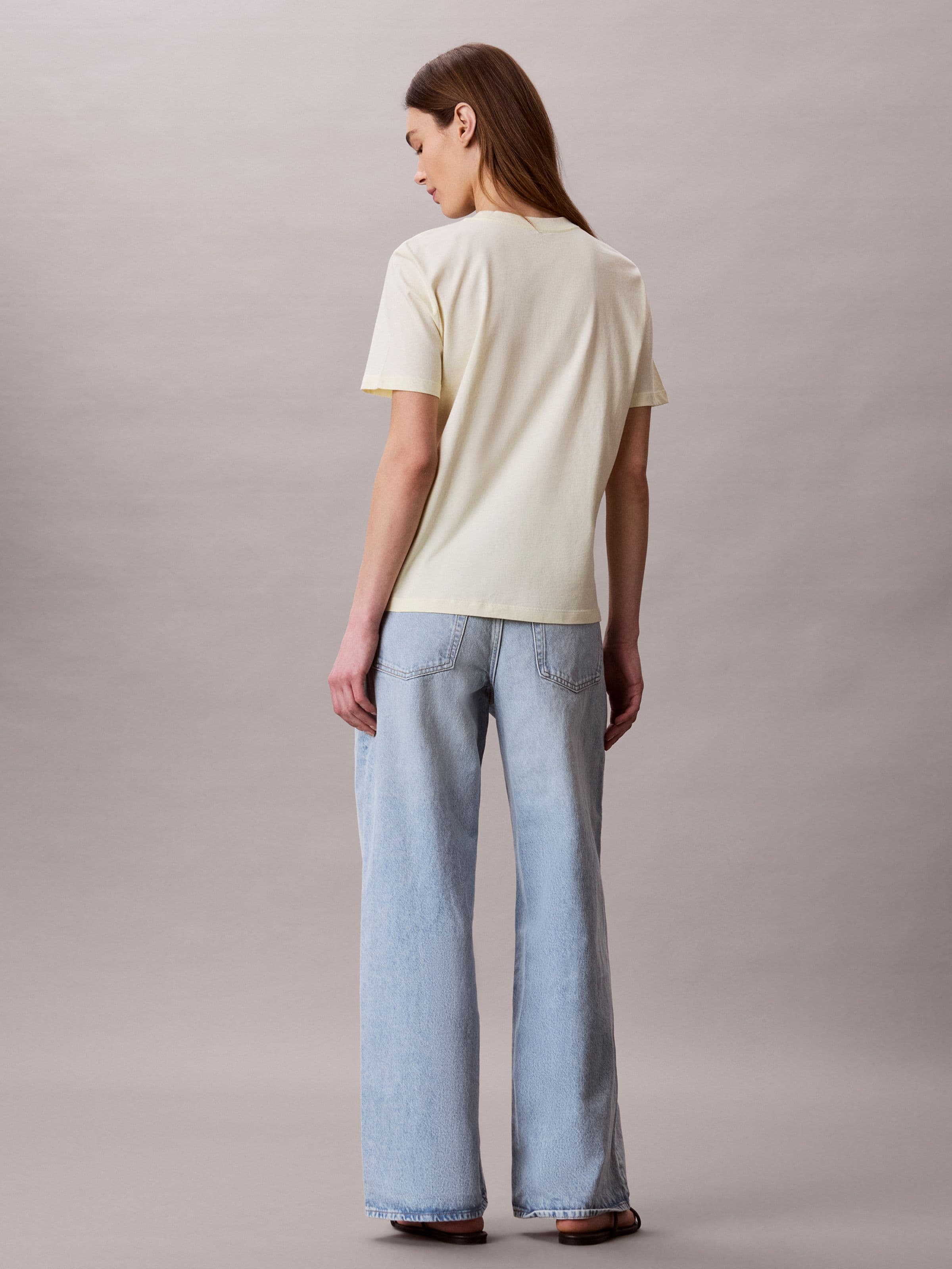 Hero Classic Monologo Crewneck Tee In Pear Sorbet
