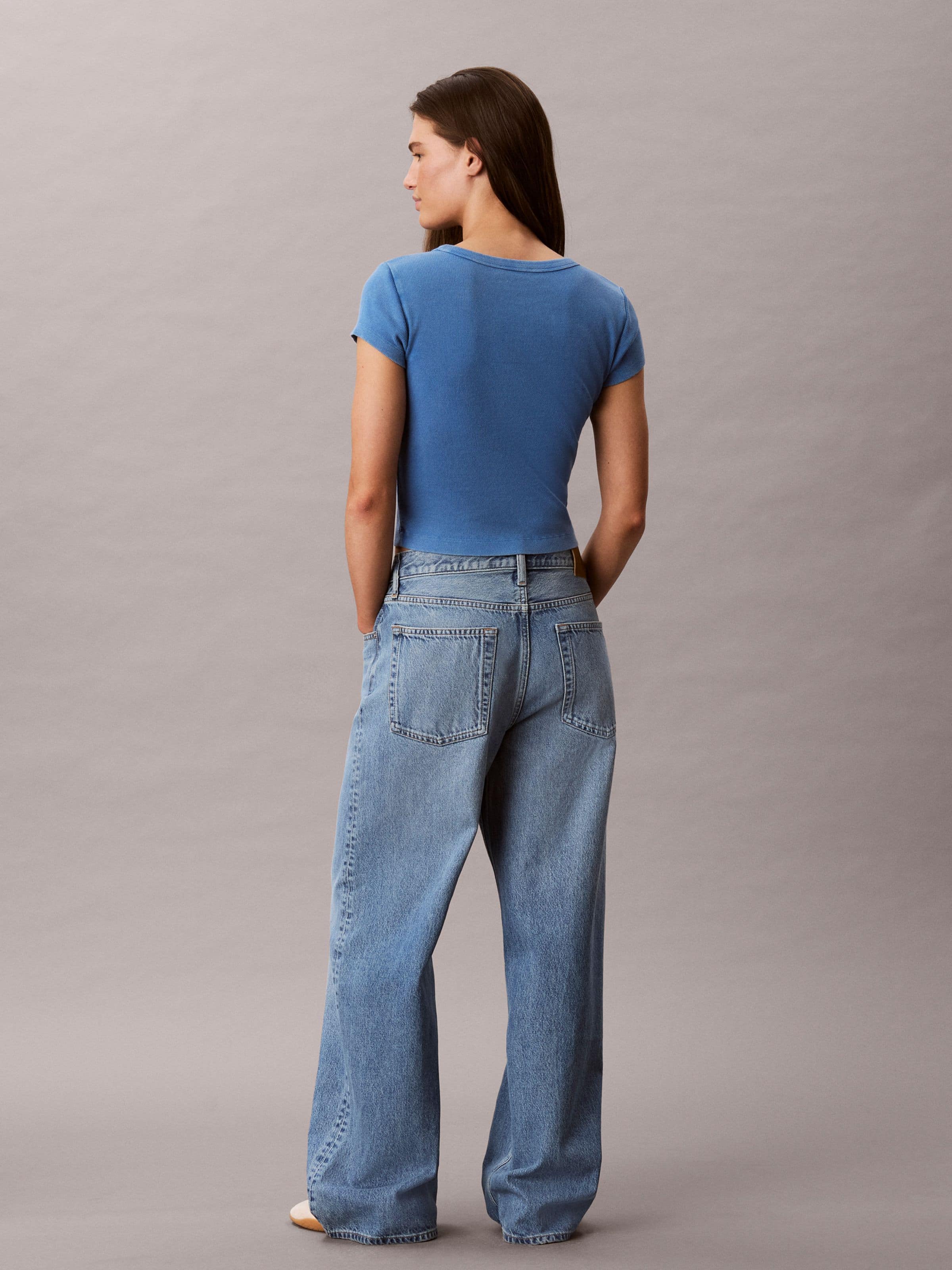 Low Rise Baggy In Blue Bounty