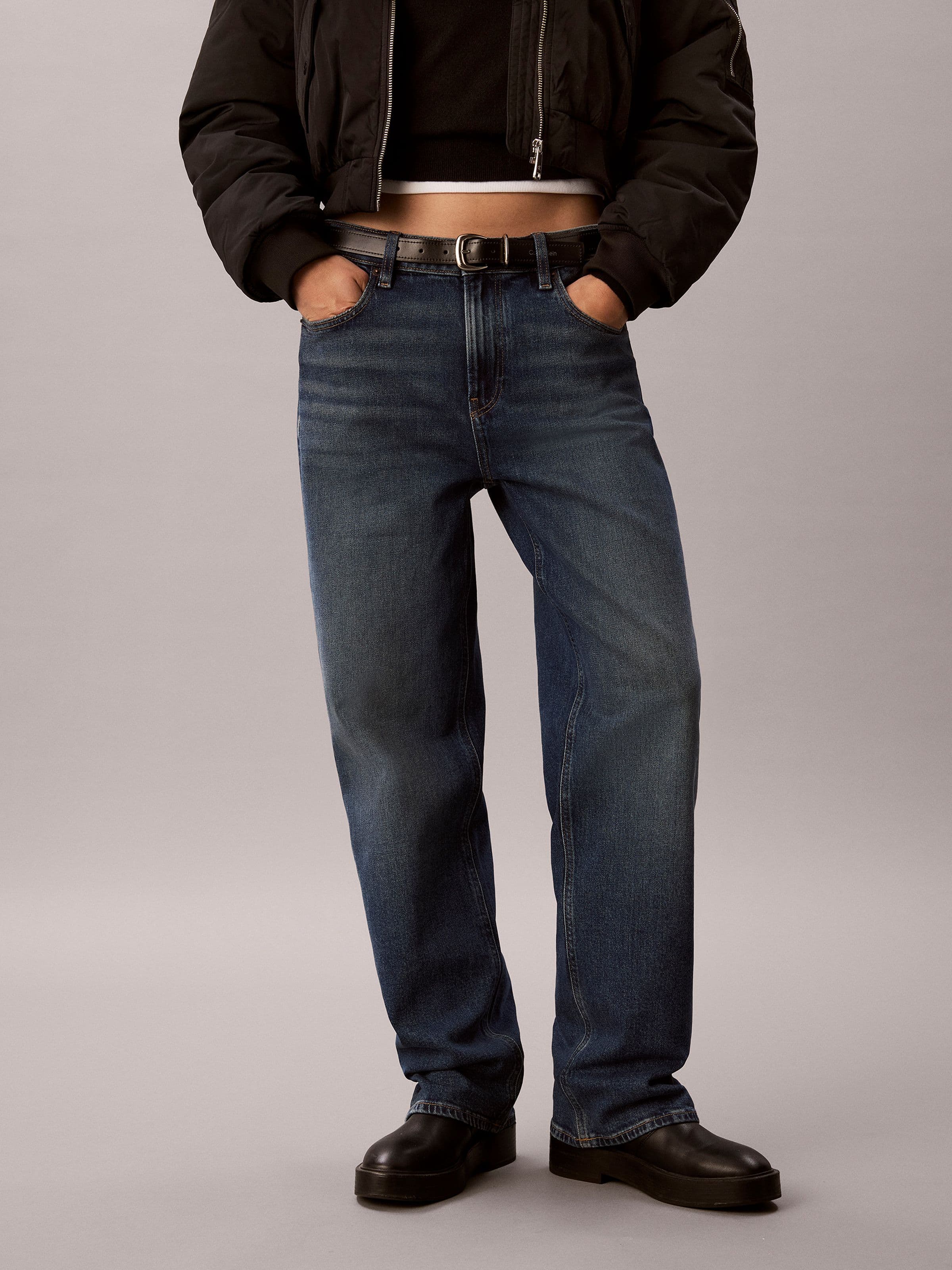 90'S Straight Jean In Dark Horizon