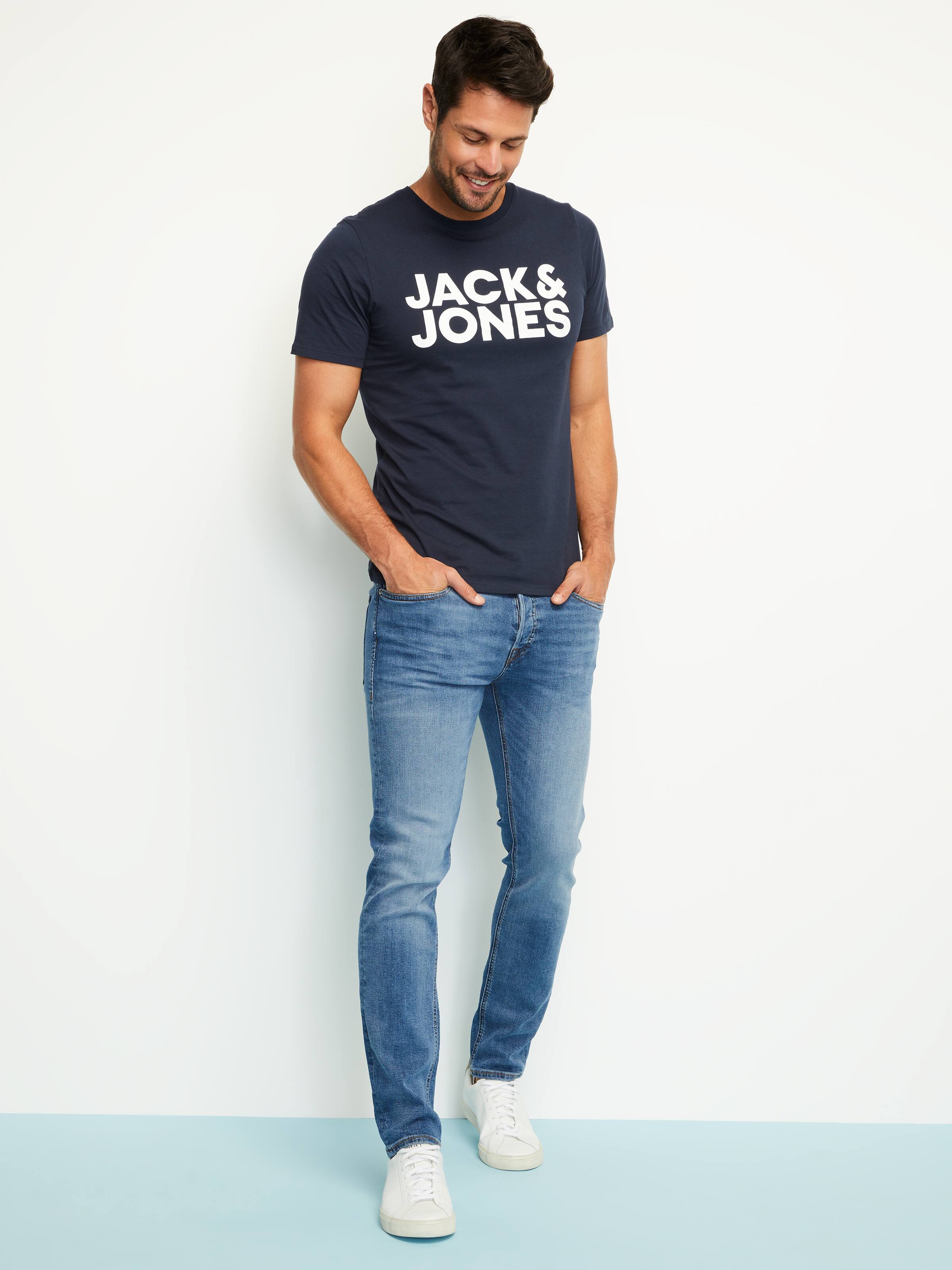 Tim Slim Straight Mid Blue