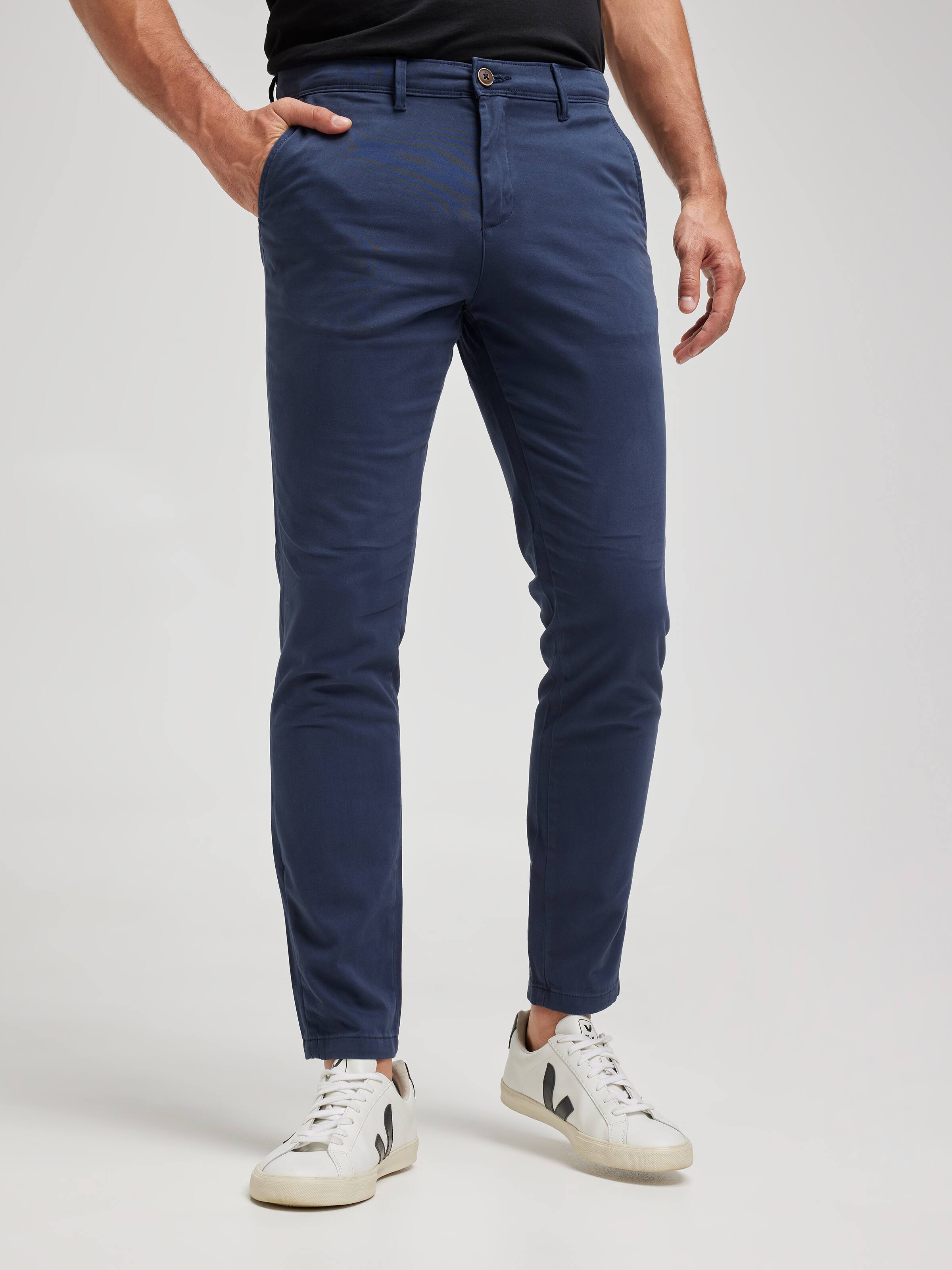 Slim Marco Bowie Pant In Navy Blazer