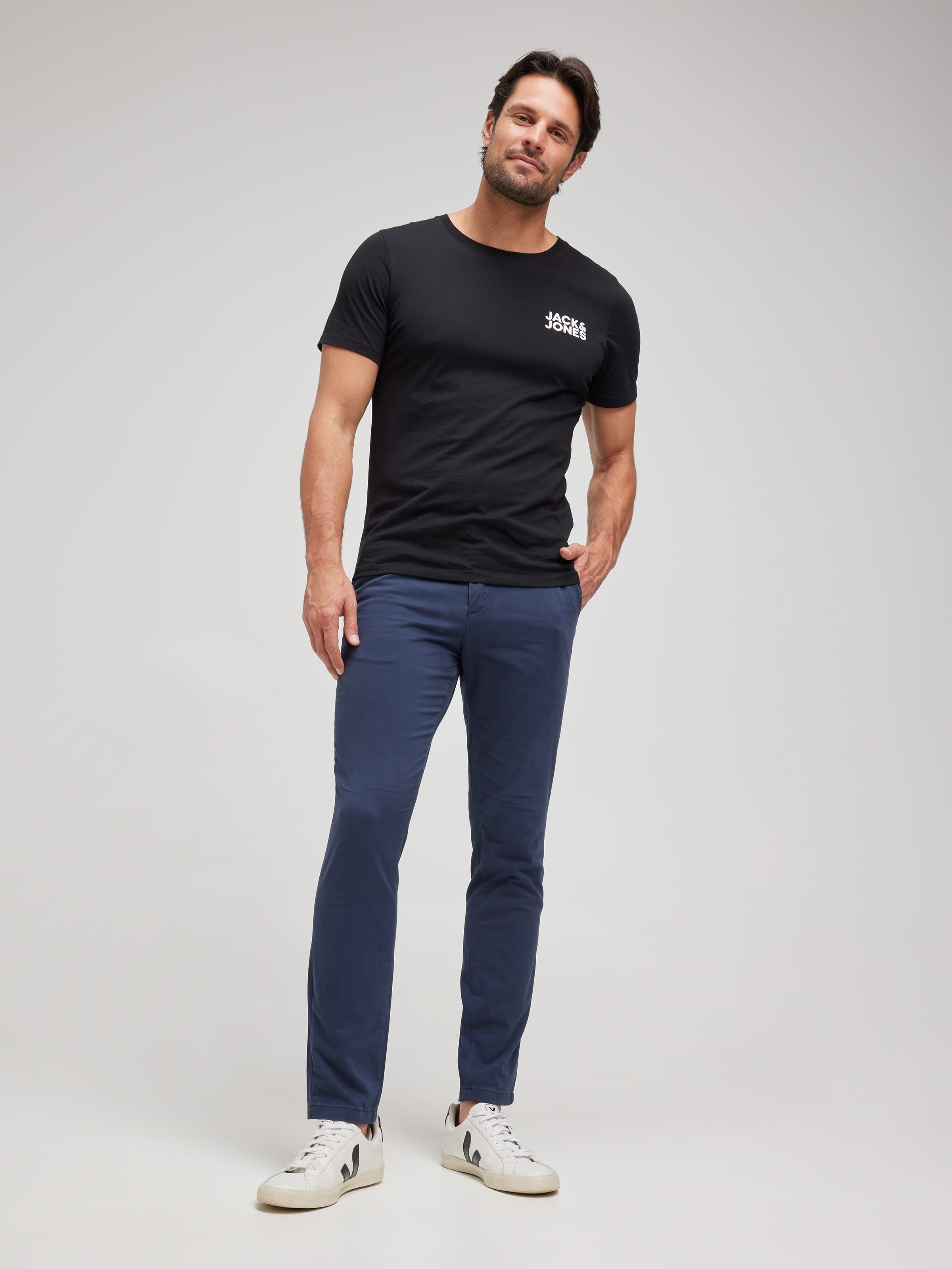 Slim Marco Bowie Pant In Navy Blazer