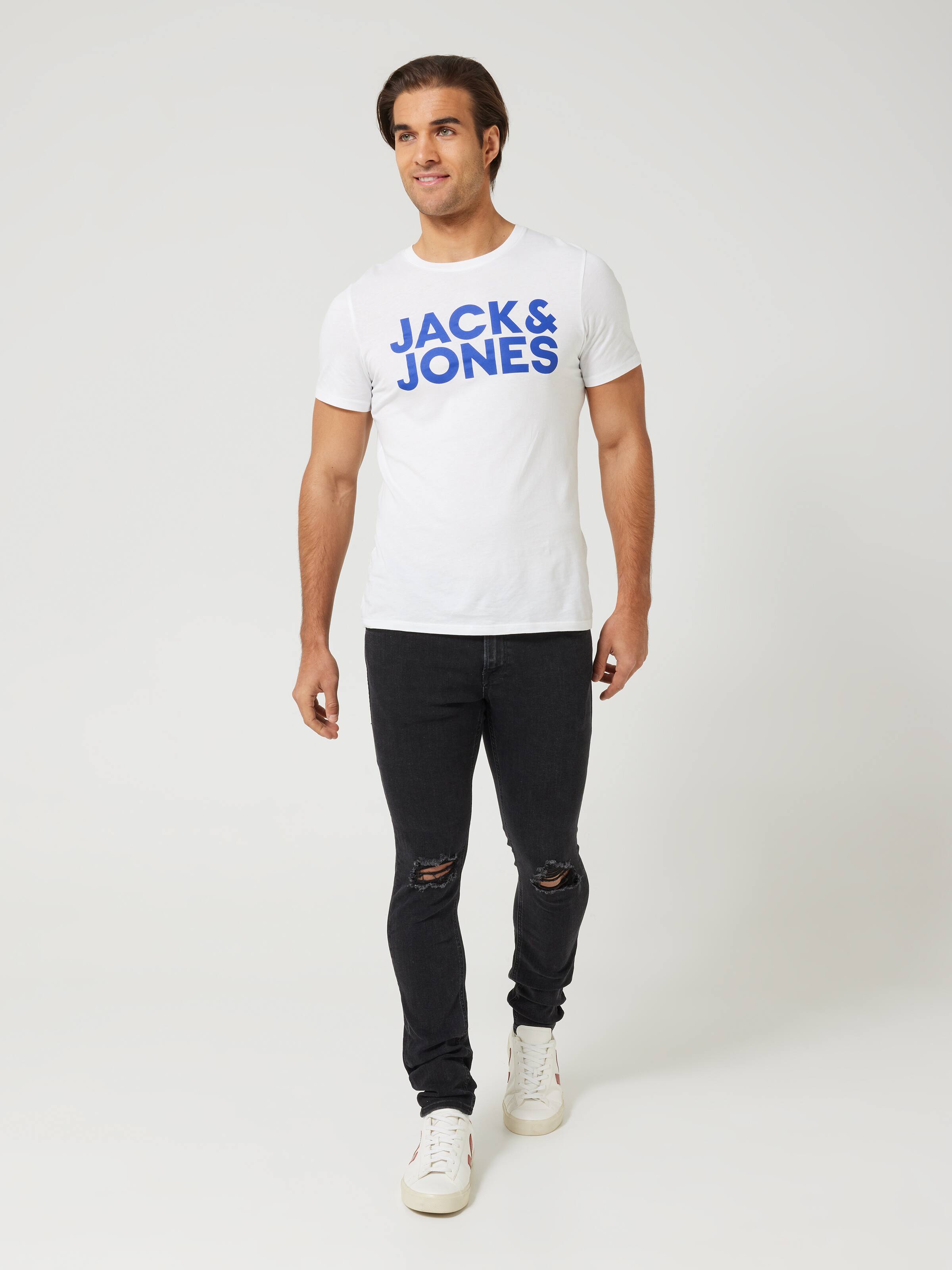 Liam Skinny Black Rip Jean