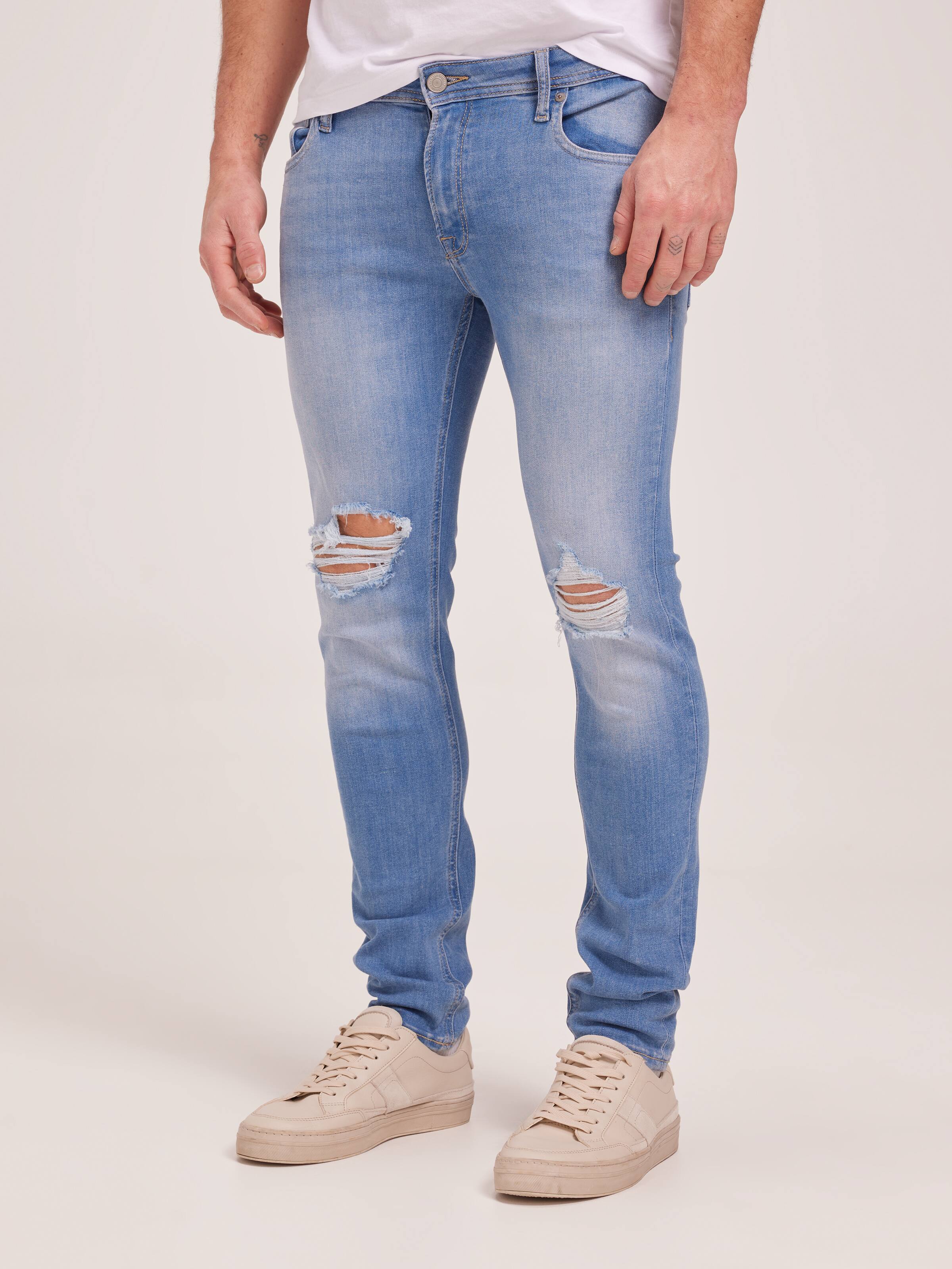 Liam Skinny Jean In Blue With Rips
