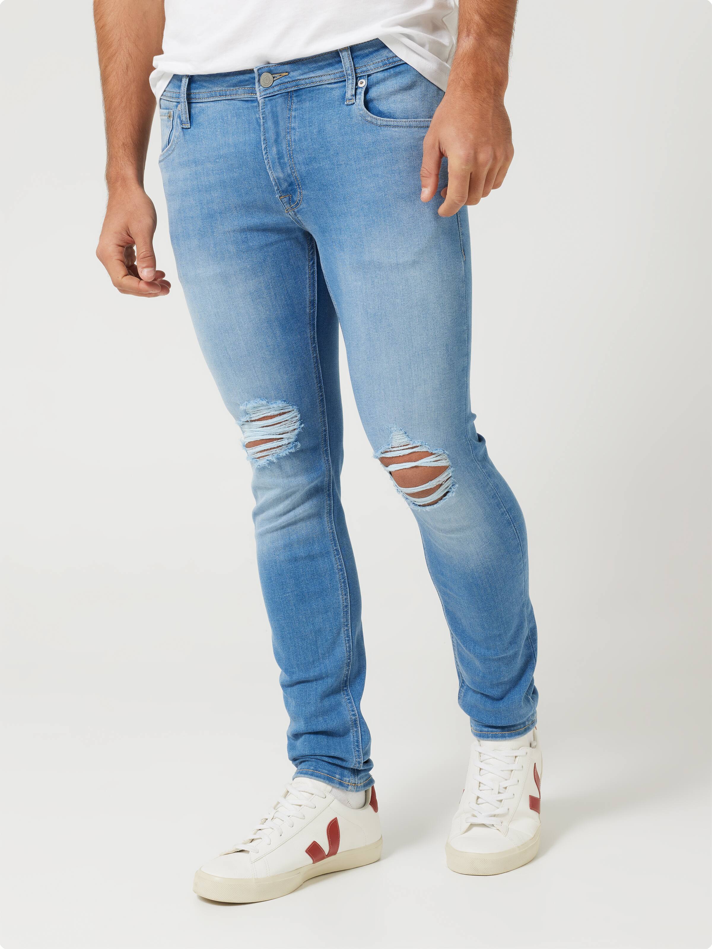 Liam Skinny Jean In Blue With Rips