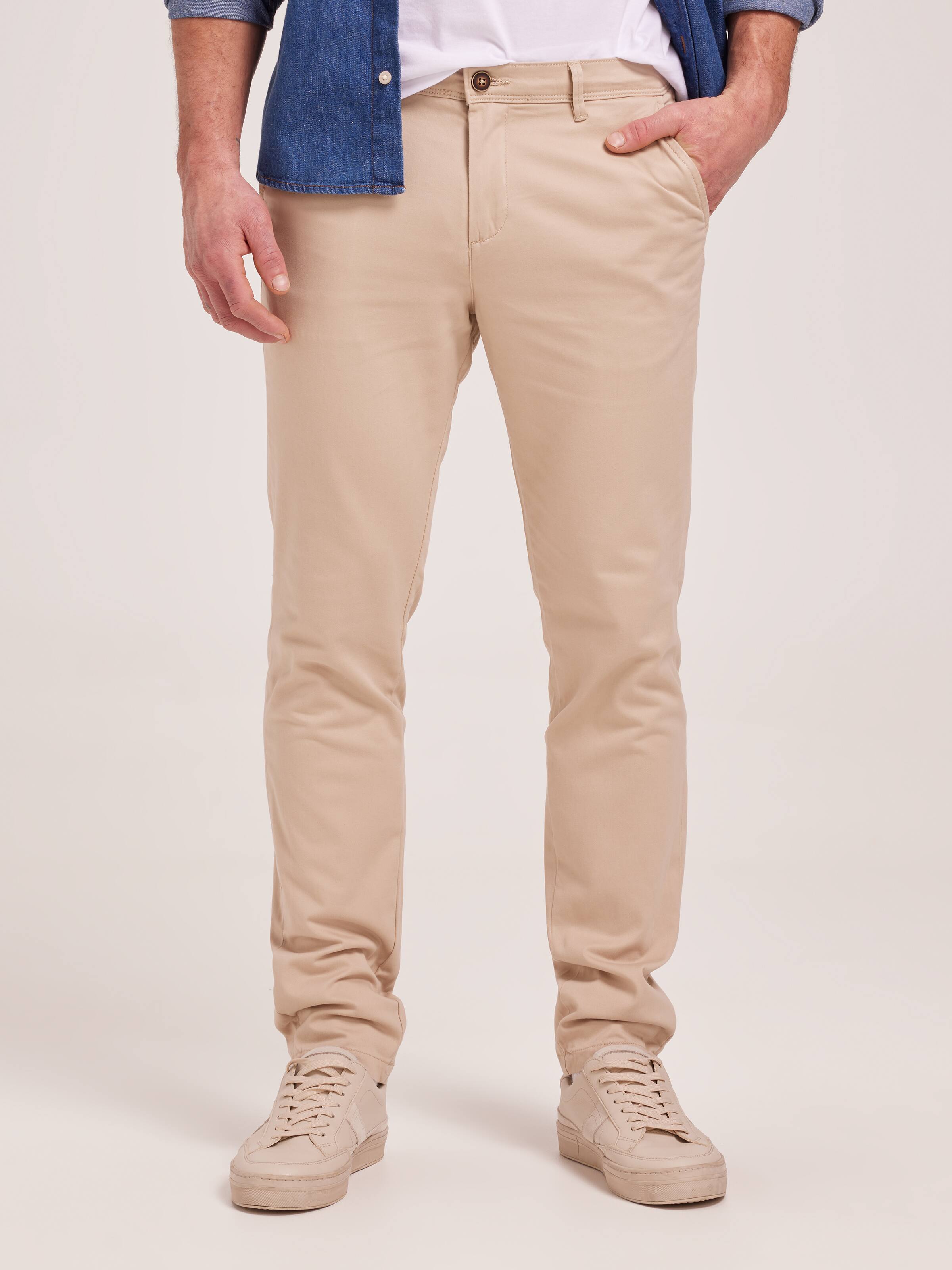 Marco Bowie Chino In Oxford Tan