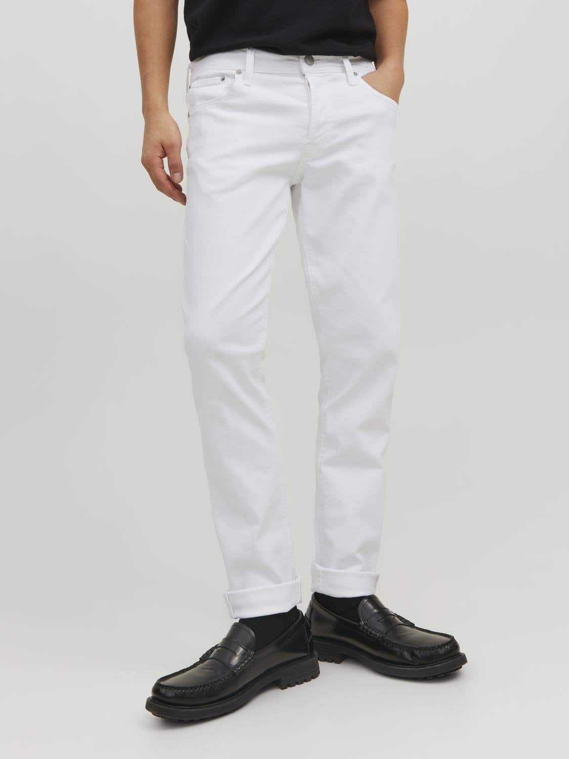 Glenn Slim Taper In White