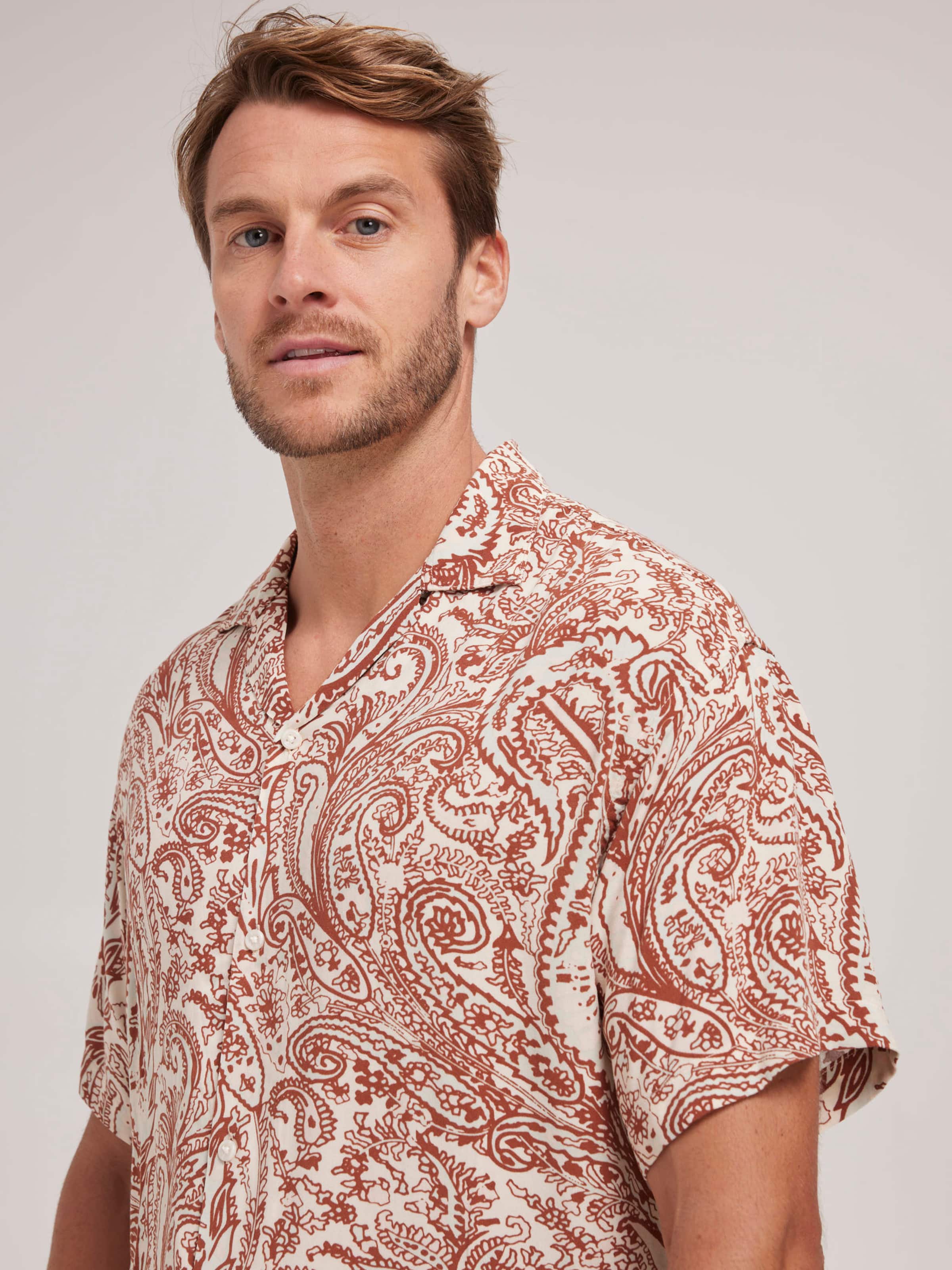 Jeff Resort Shirt In Butter Cream