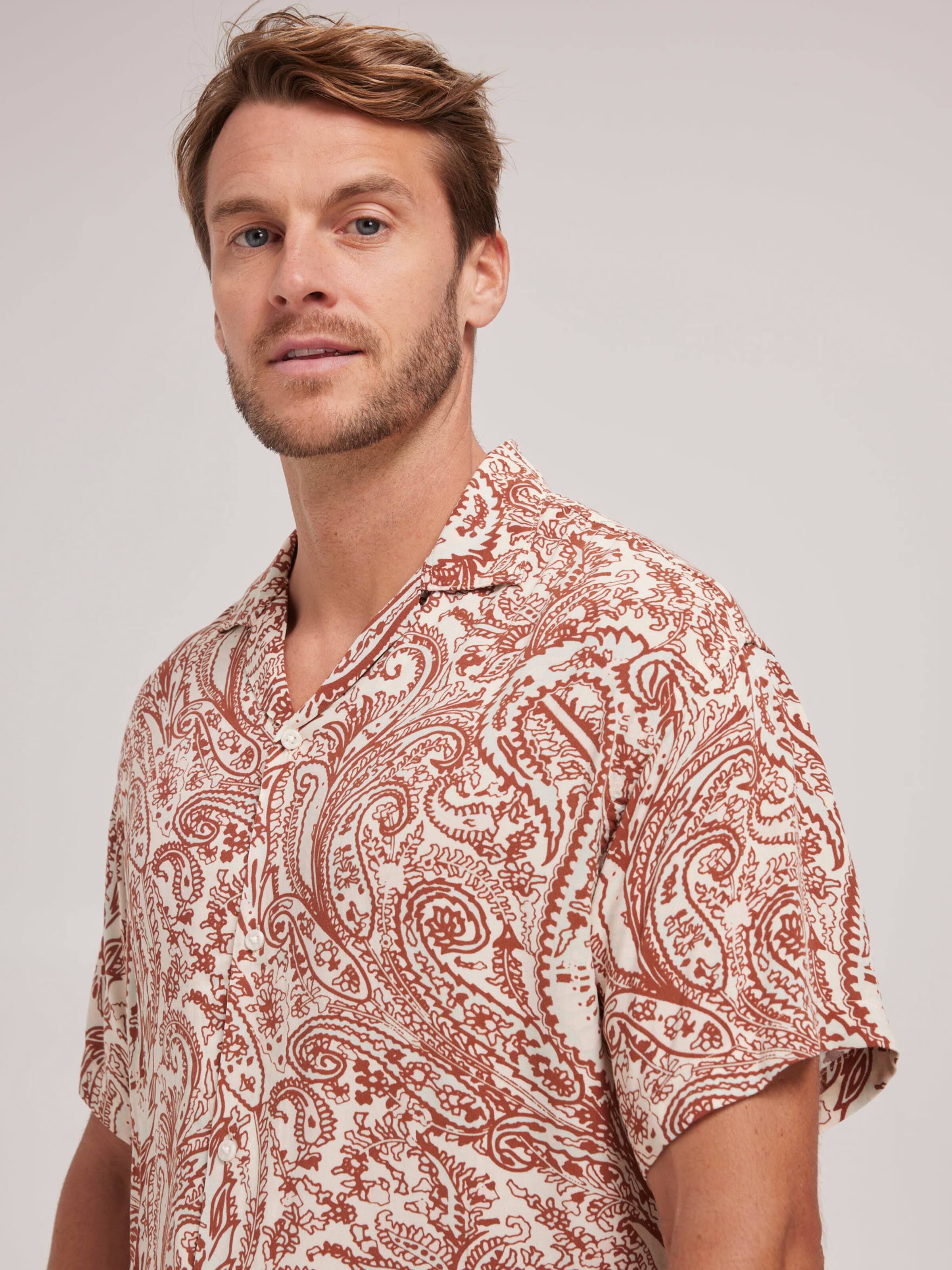 Jeff Resort Shirt In Butter Cream