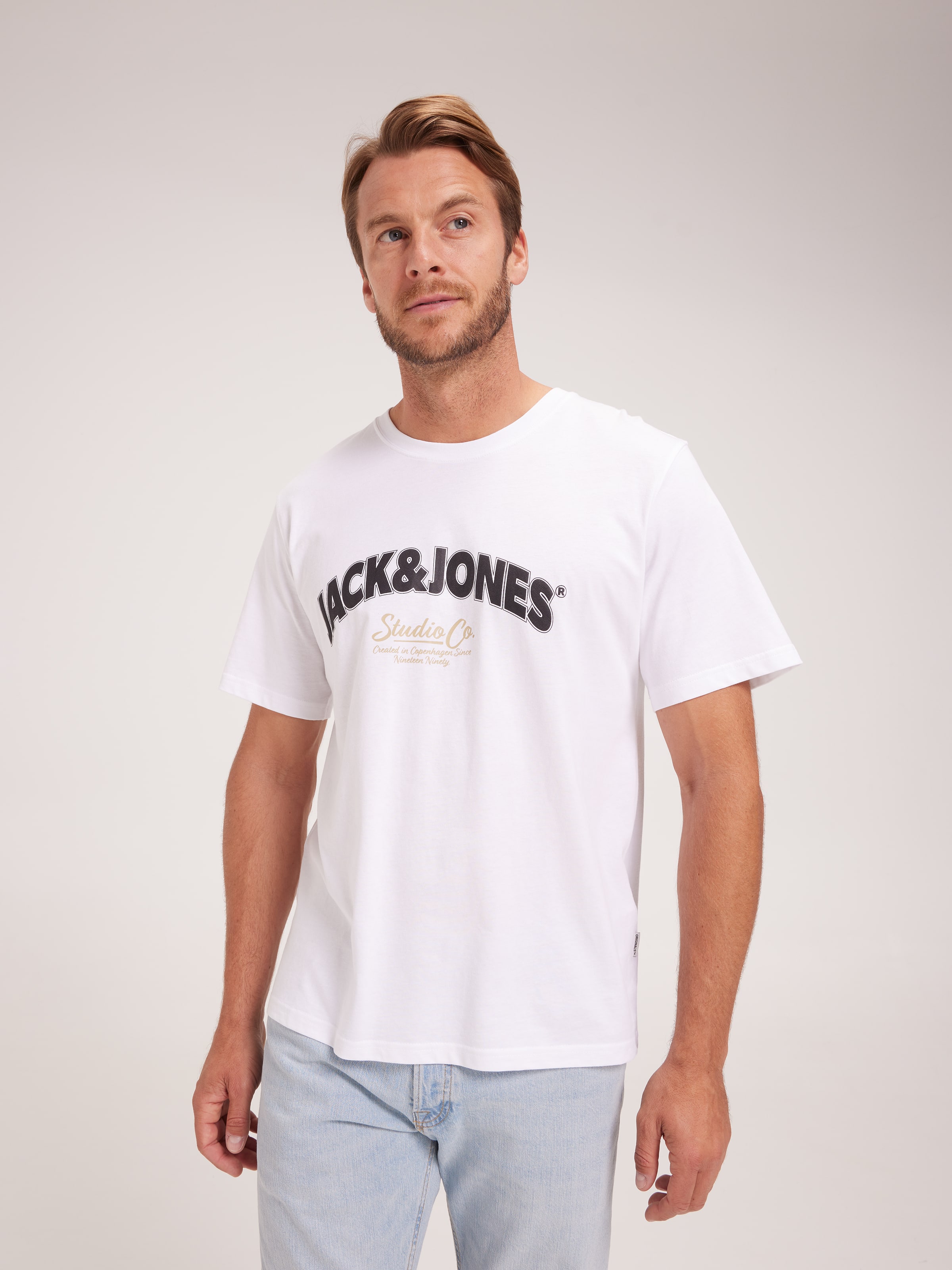 Bronx Crew Neck Tee In Bright White
