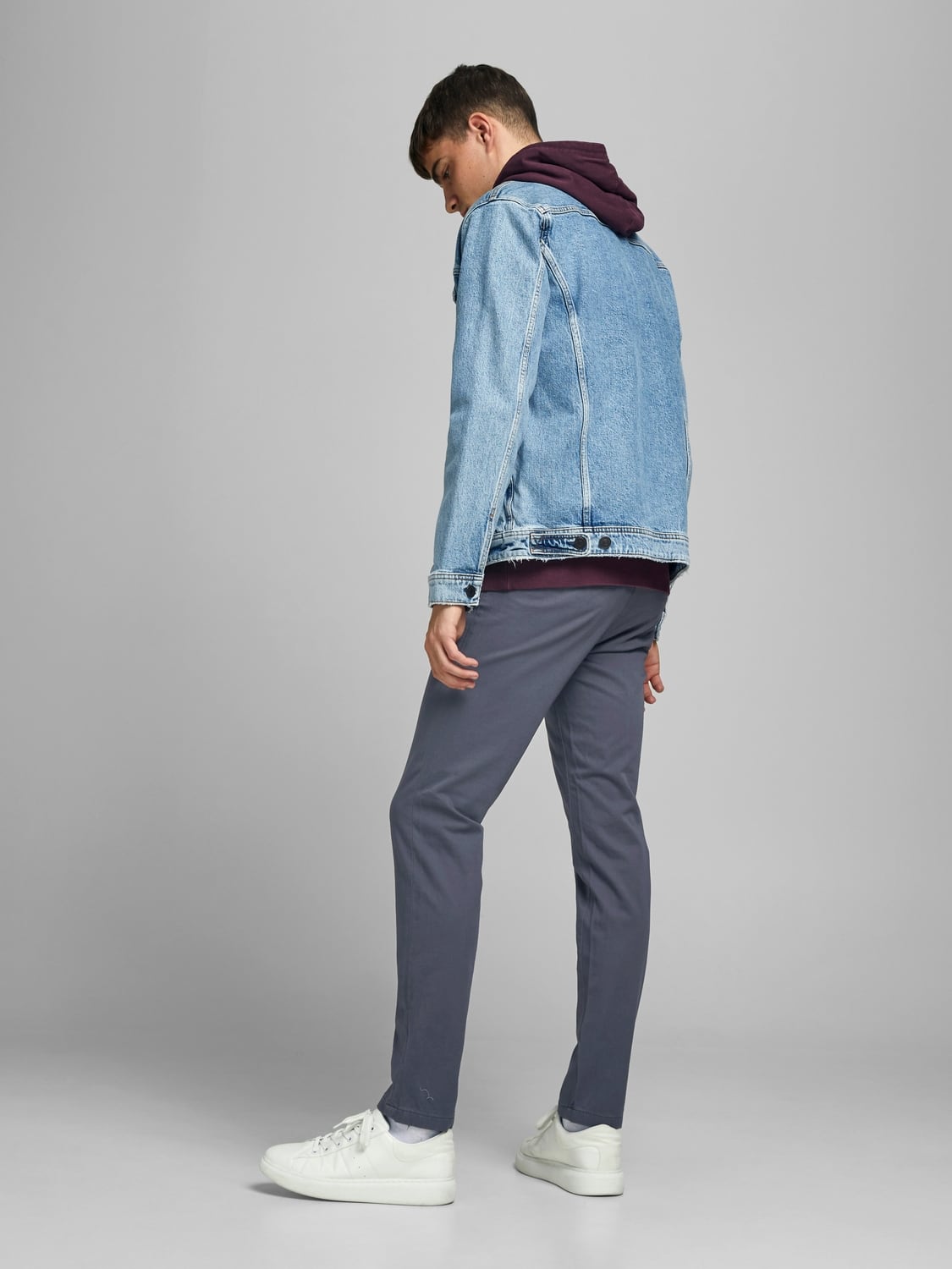 Slim Marco Bowie Pant In Asphalt