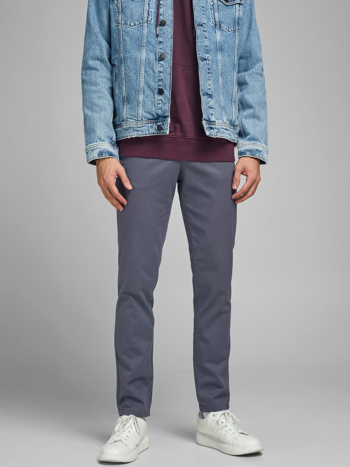 Slim Marco Bowie Pant In Asphalt