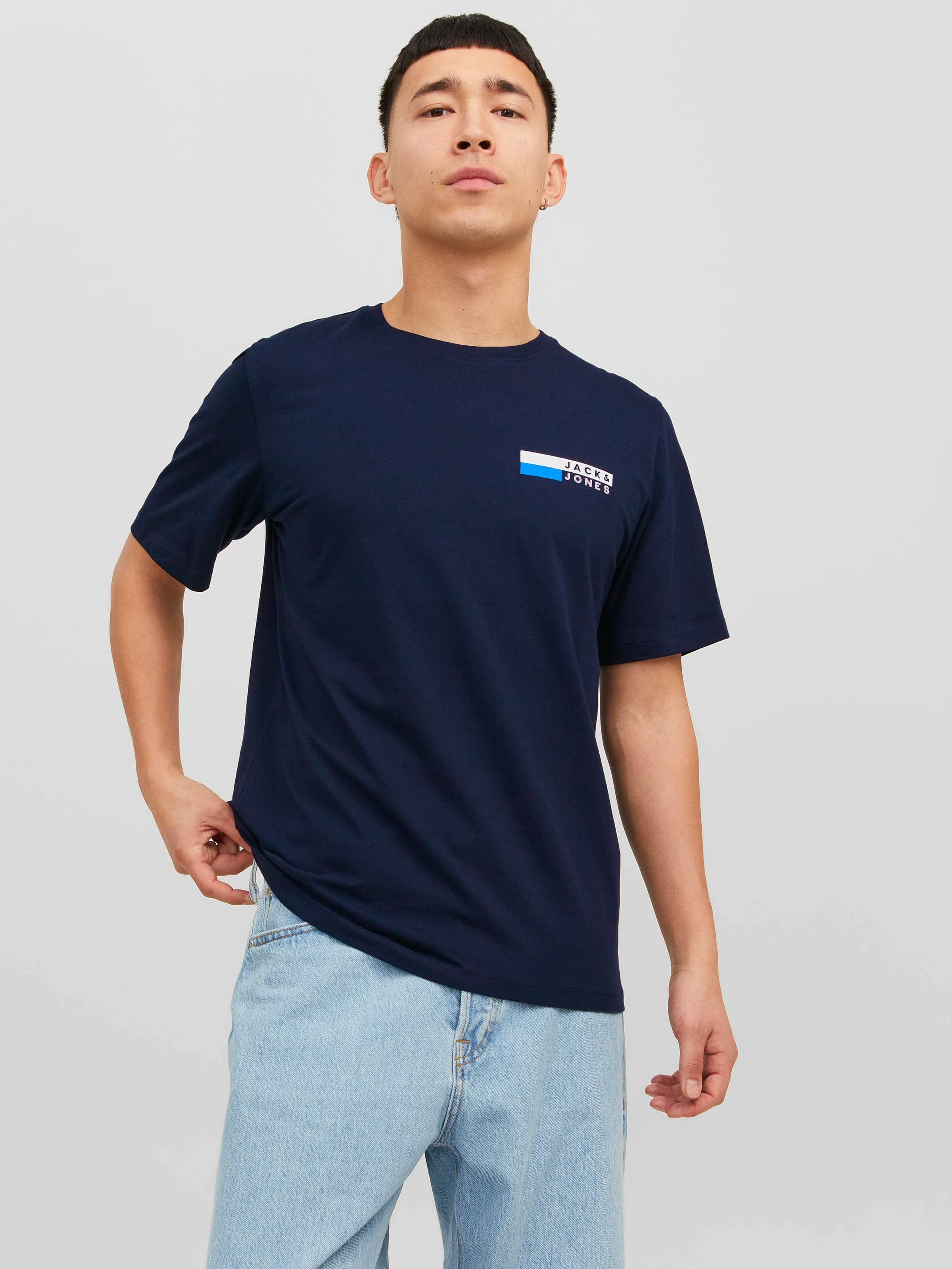 Corp Logo Tee In Navy