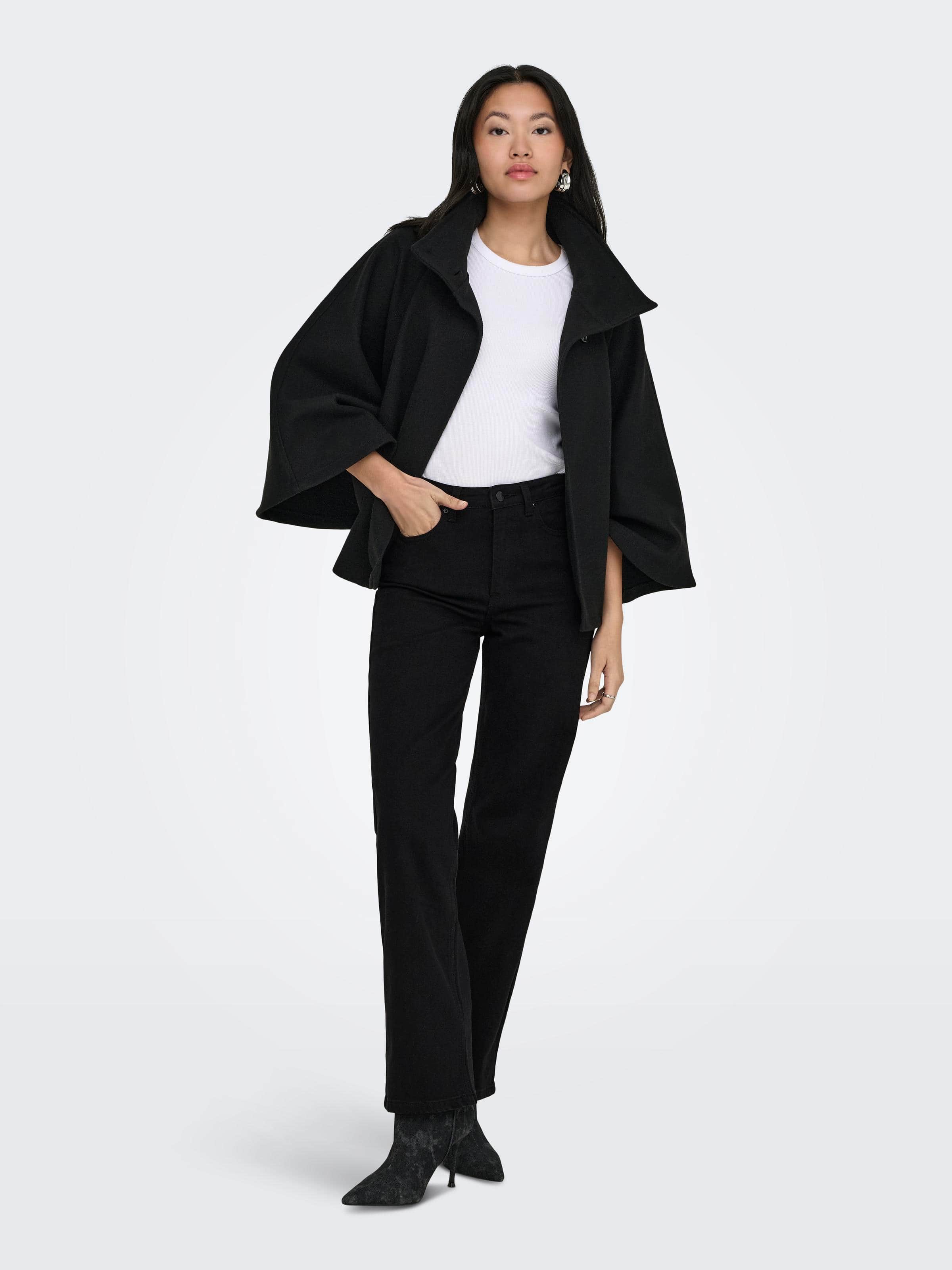 Juicy High Wide Leg Jean In Black Denim