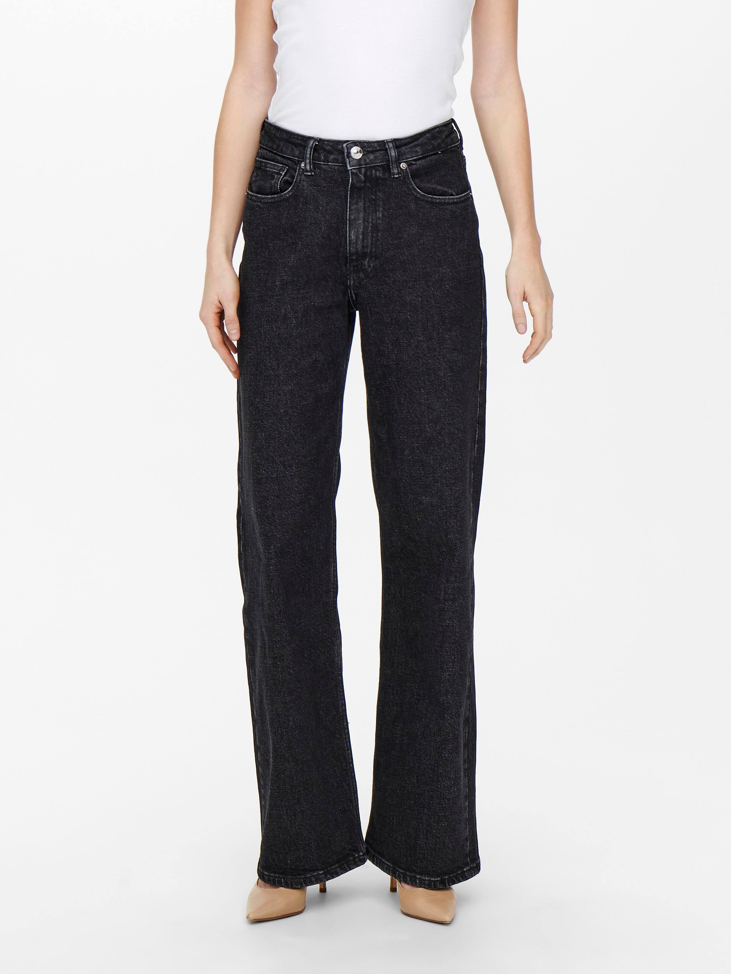 Only Juicy High Wide In Black