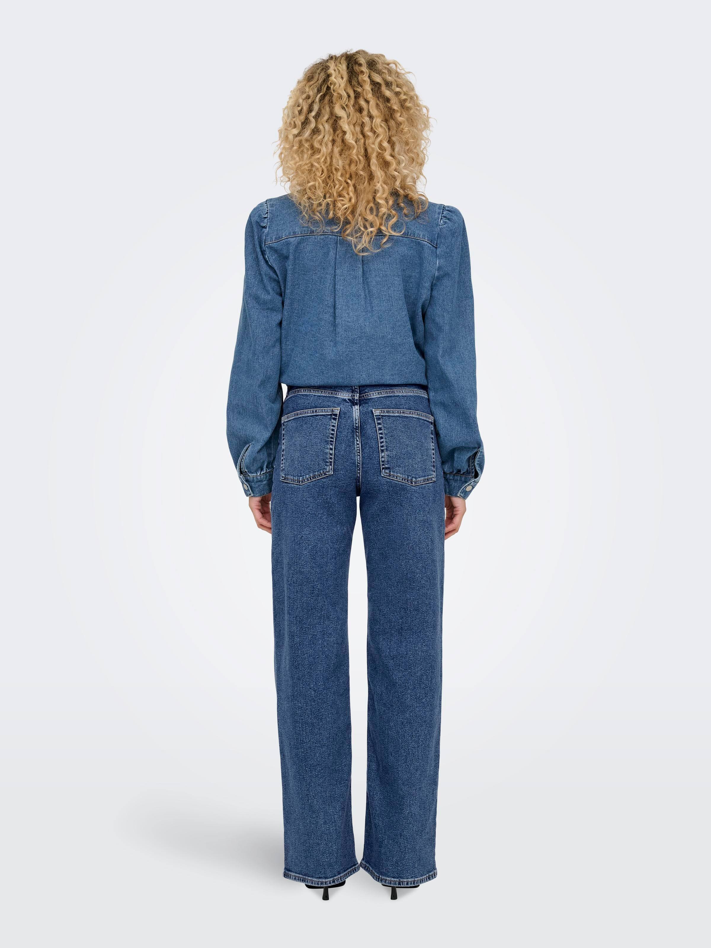 Juicy Wide Leg Jean In Dark Denim