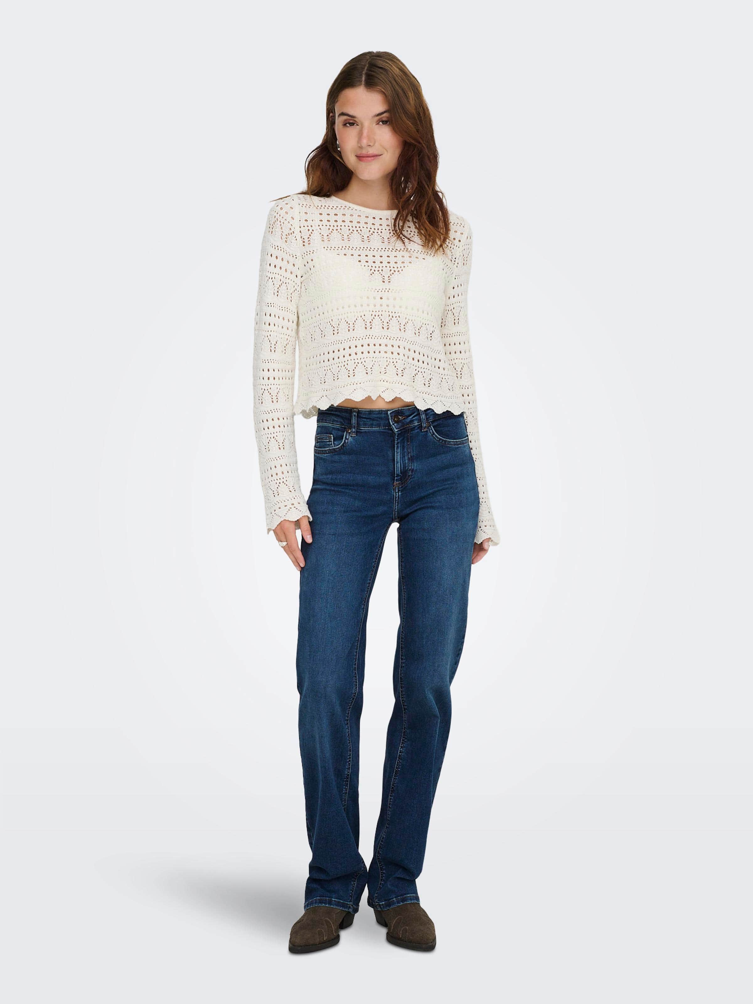 Blush Mid Straight Jean In Dark Denim
