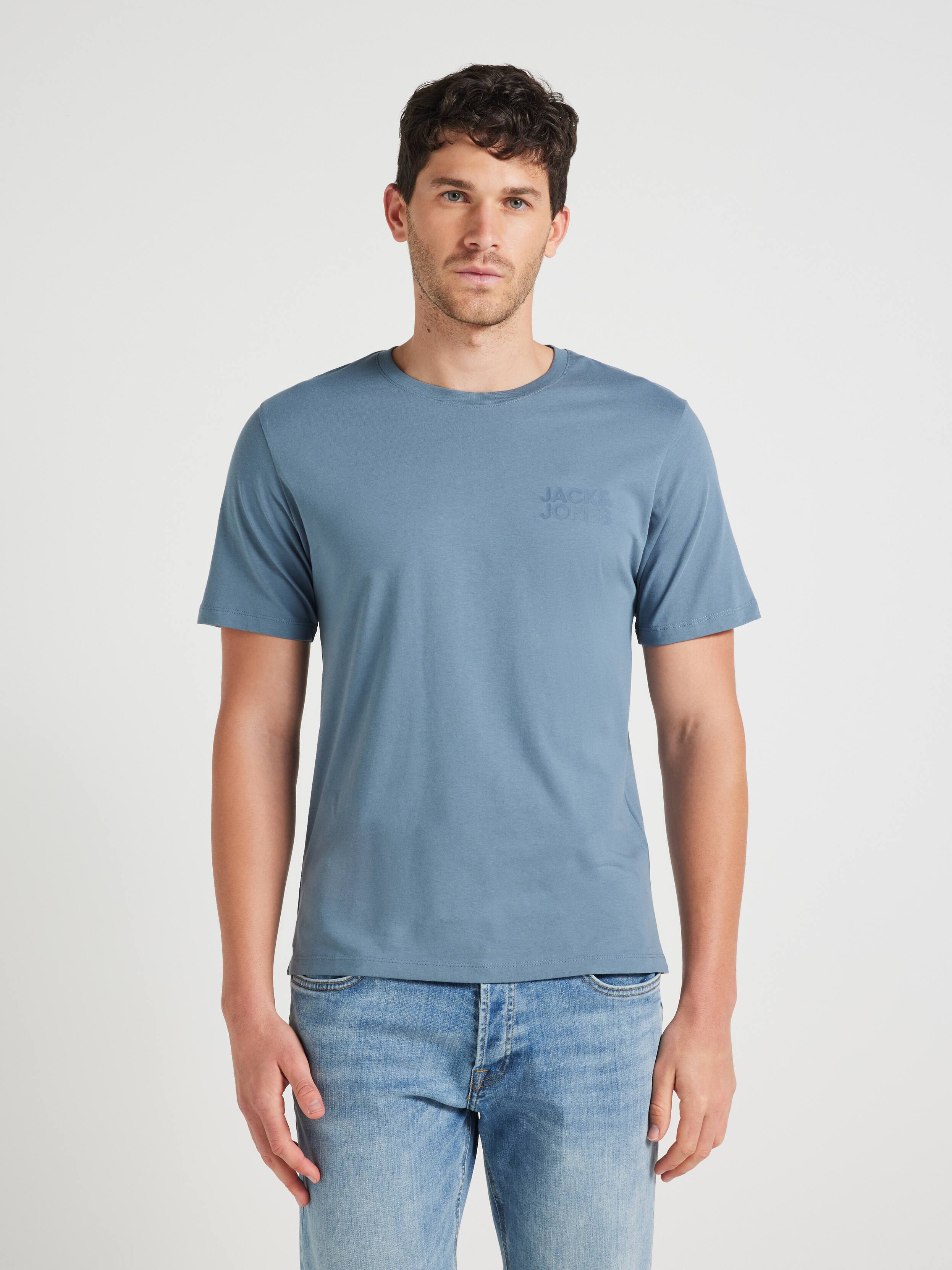 Corp Logo Tee In Blue Mirage