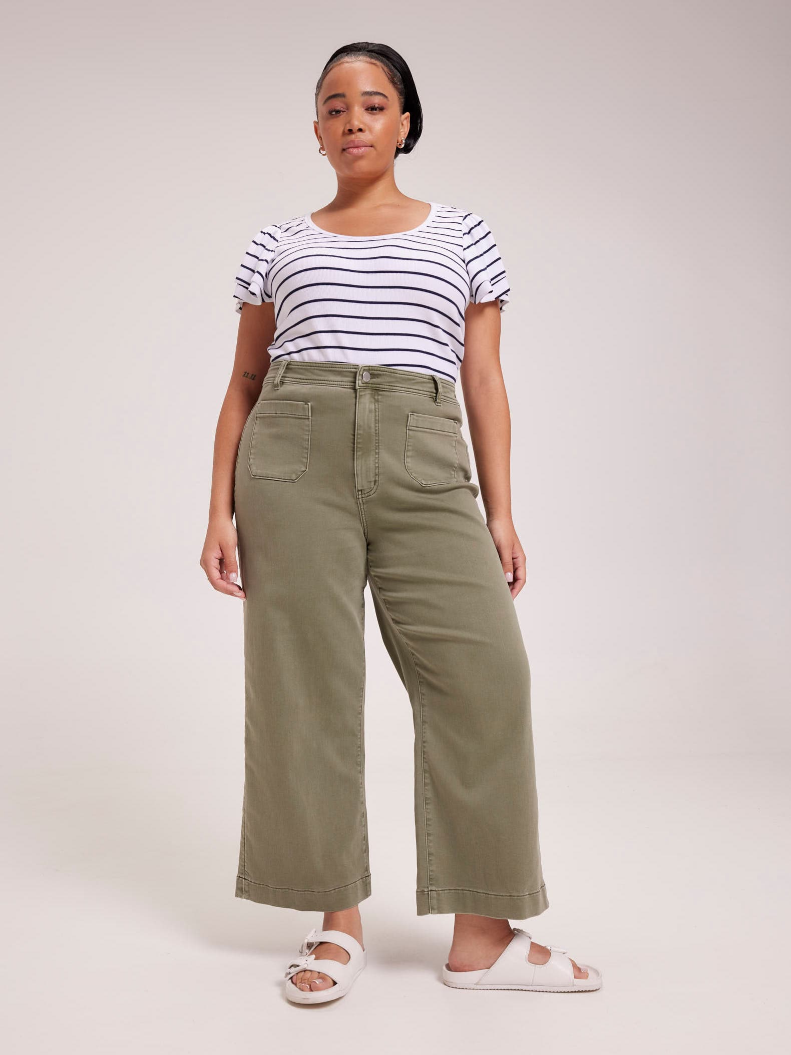 Curve Amaze High Rise Wide Crop Jean