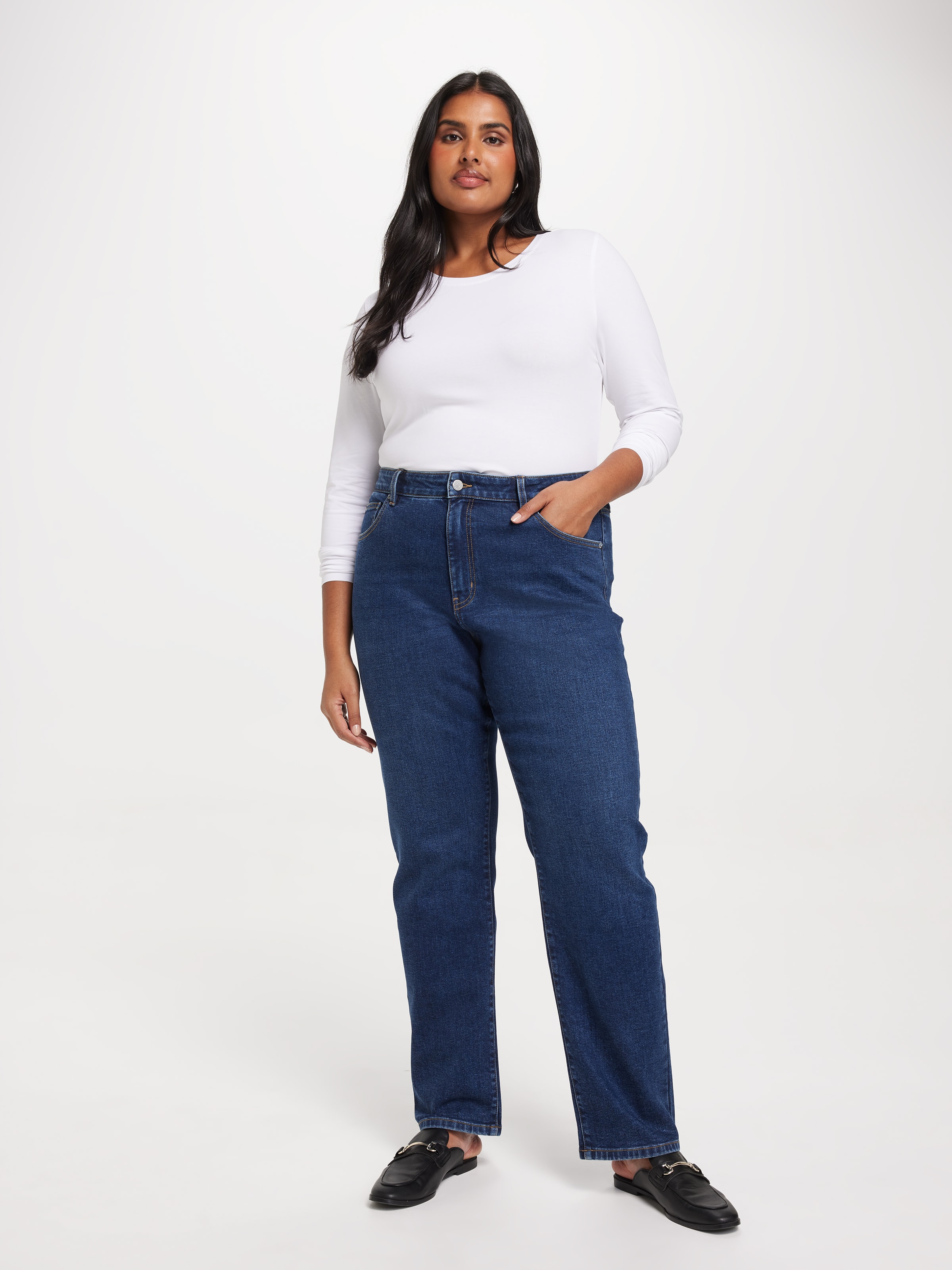 Curve Originals High Rise Straight Jean