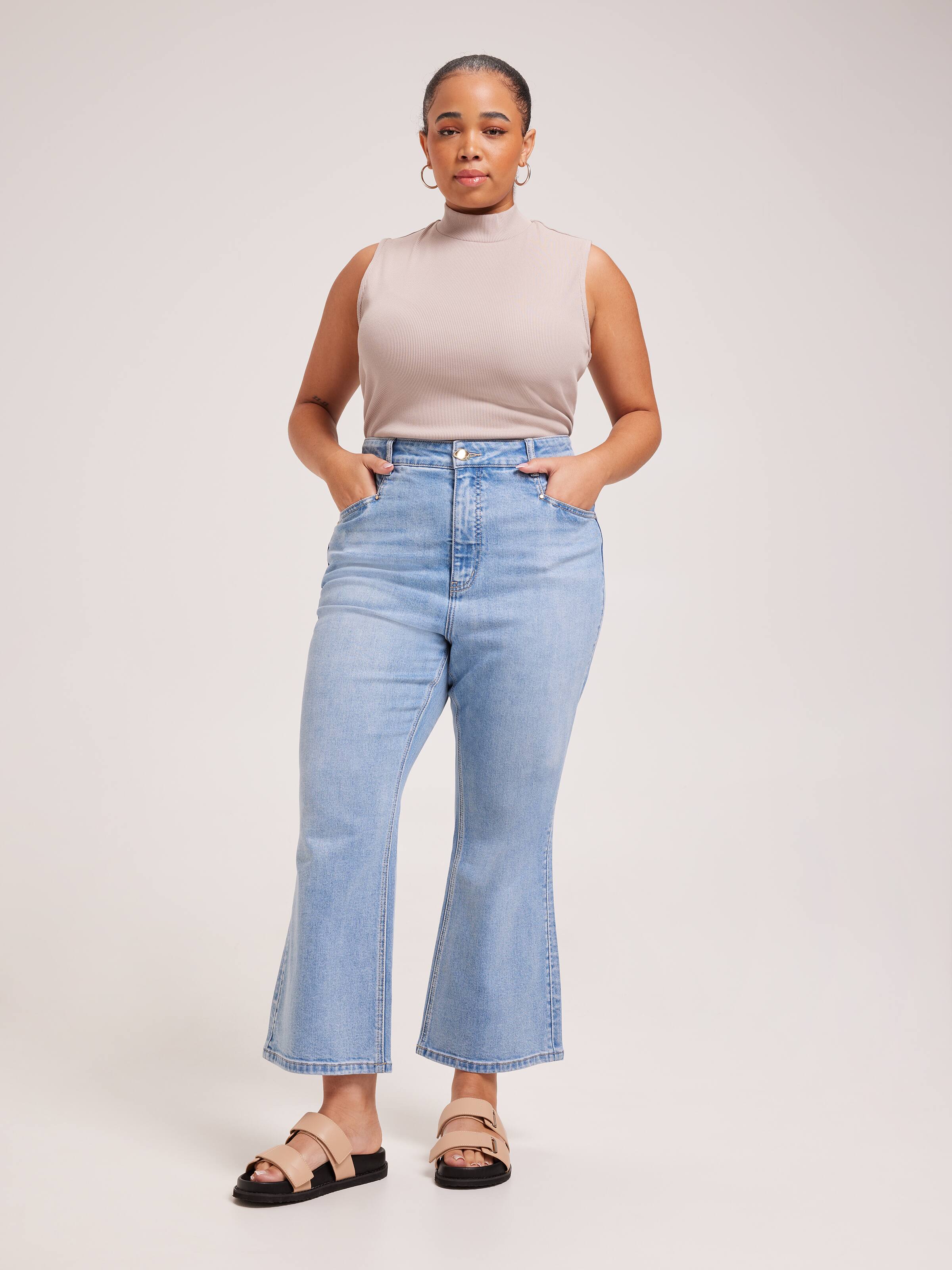 Curve Super Vintage High Rise Crop Flare