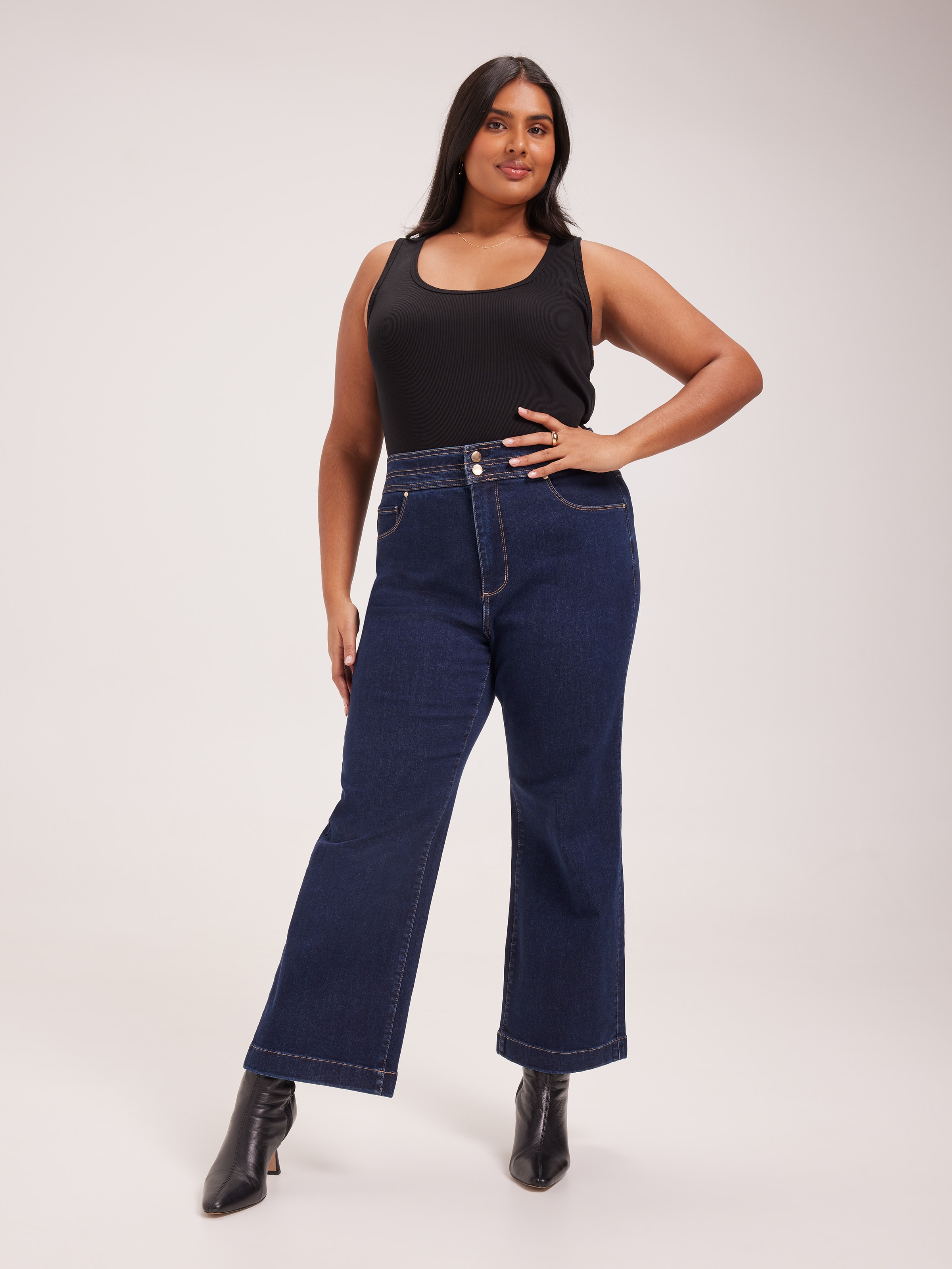 Curve Reformed Slim Wide Ankle Jean