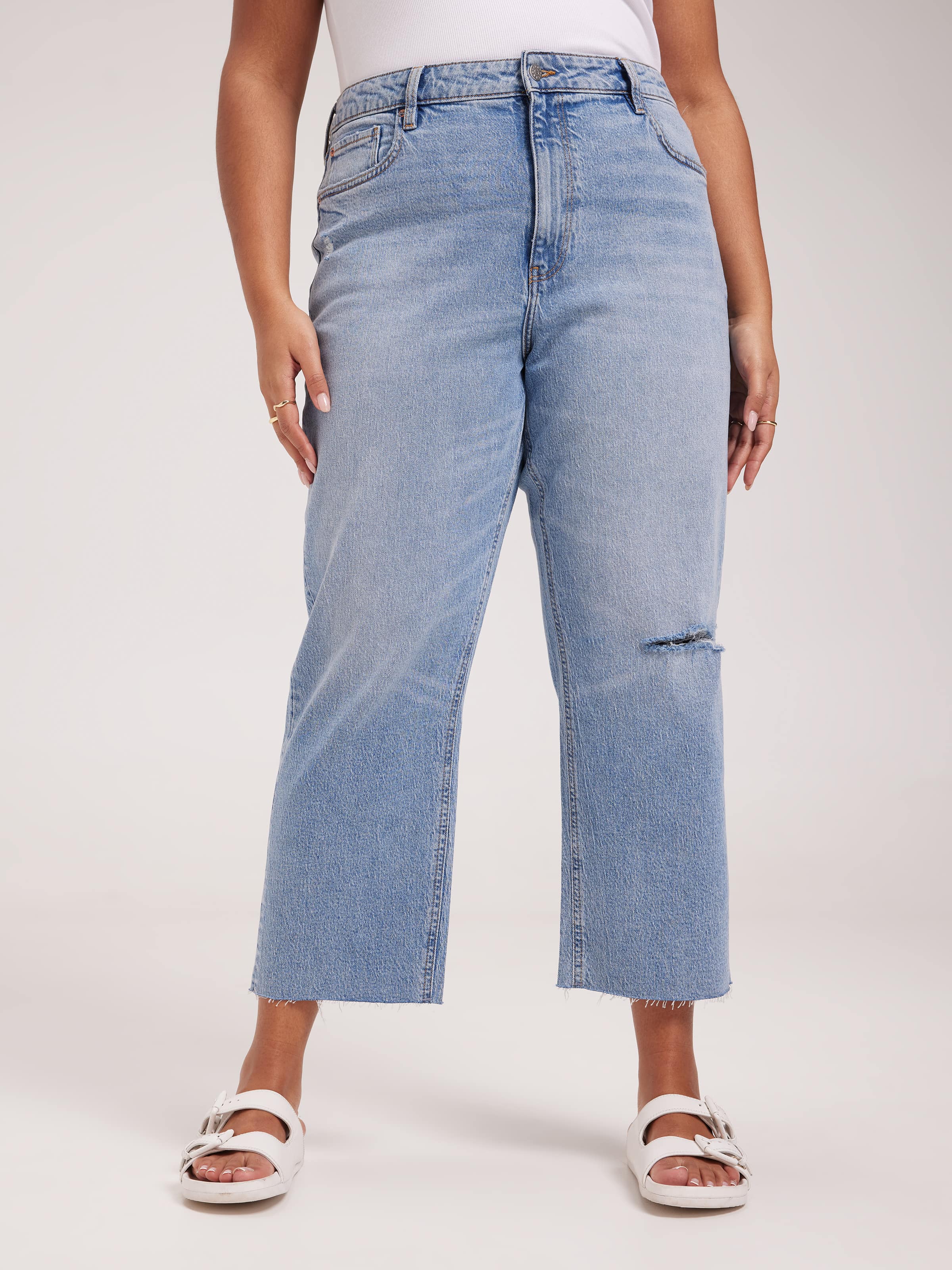 Curve Originals High Rise Cropped Straight Jean