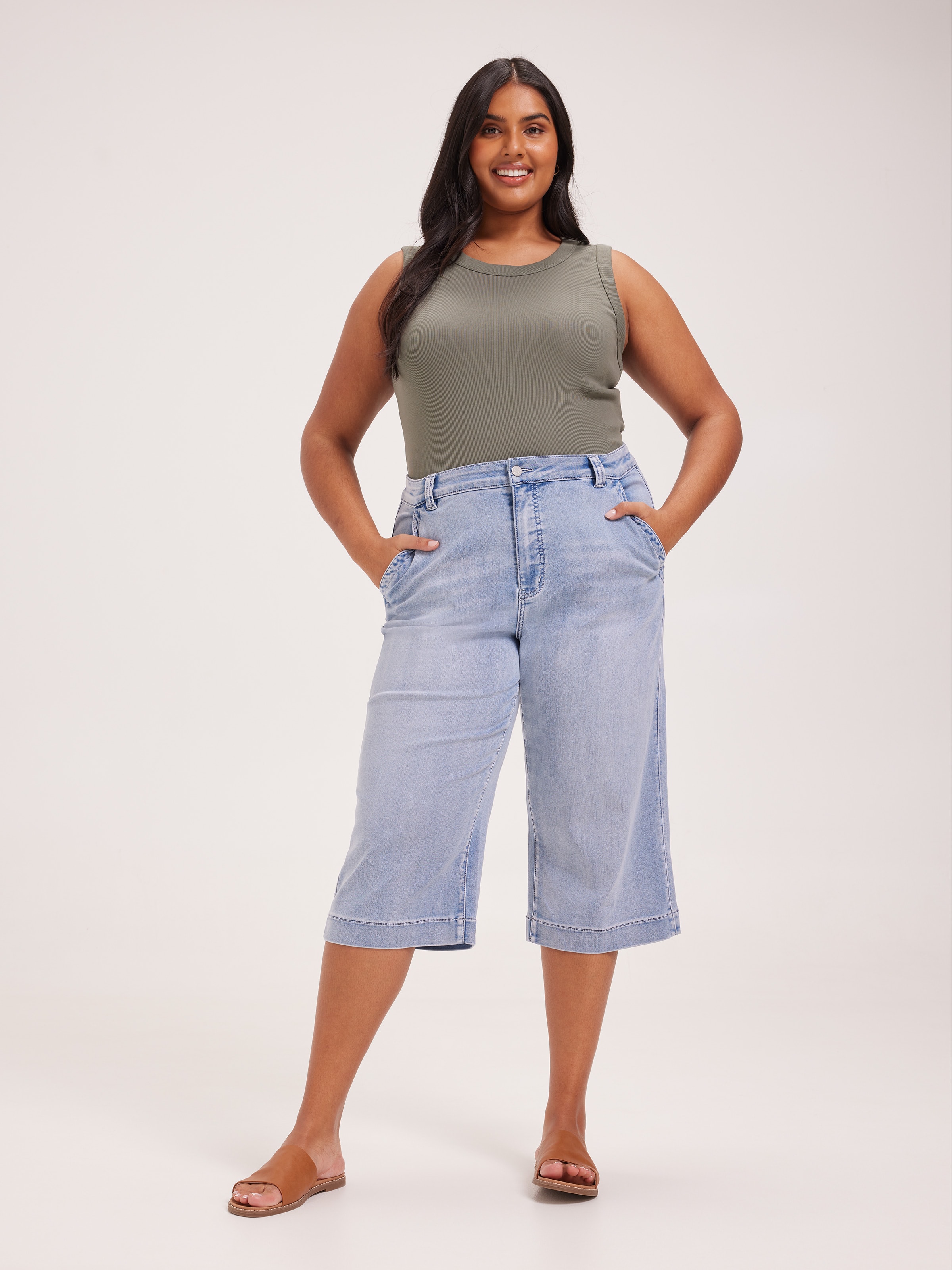 Curve Amaze High Rise Wide Capri