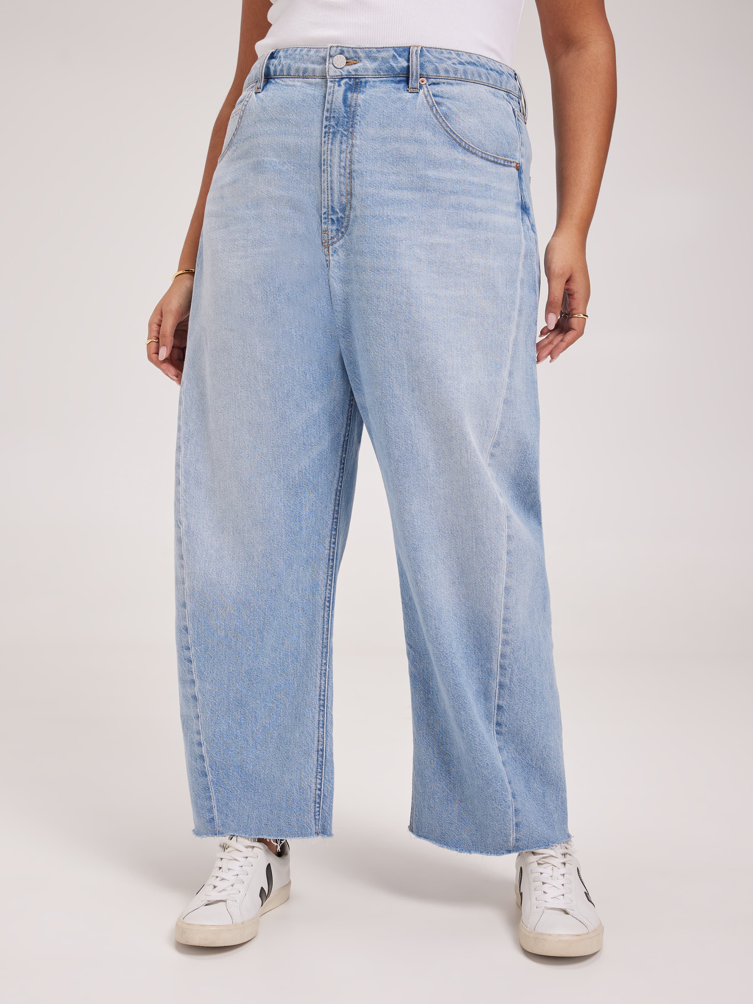 Curve Originals High Rise Barrel Leg Jean