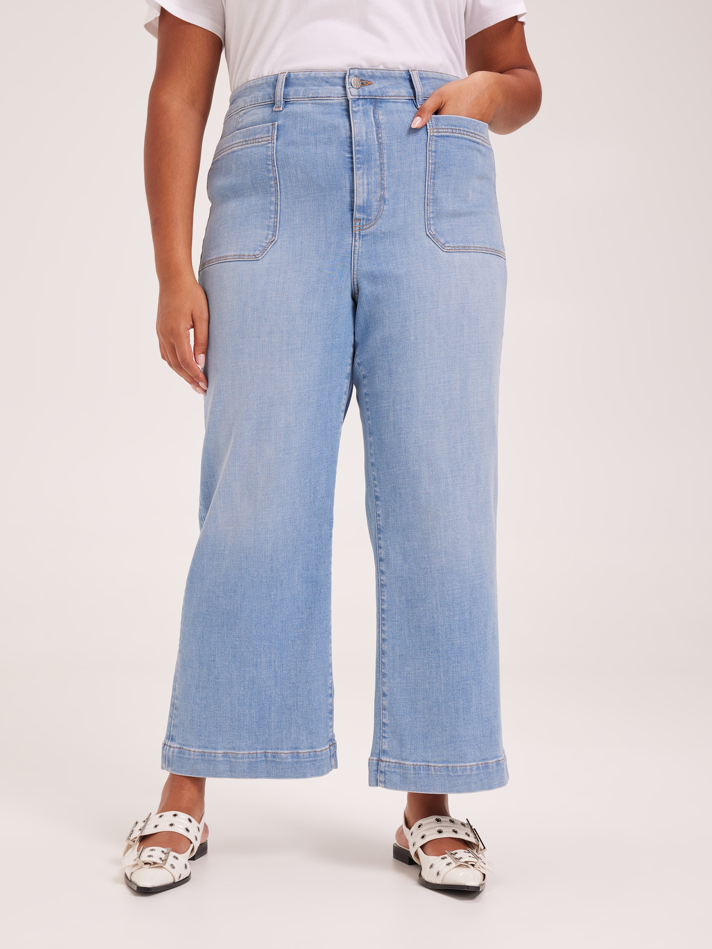 Curve Originals High Rise Wide Ankle Jean