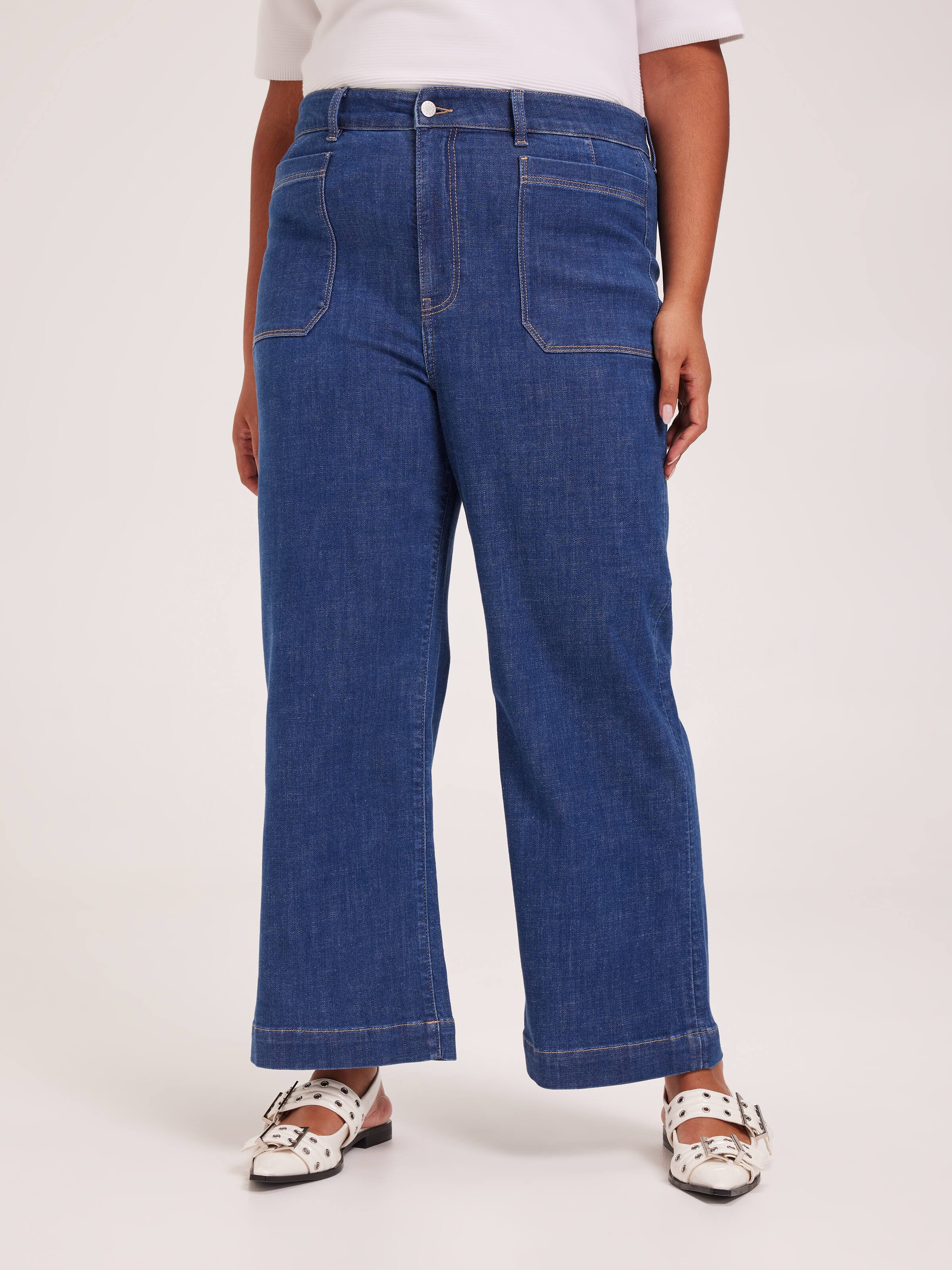 Curve Originals High Rise Wide Ankle Jean