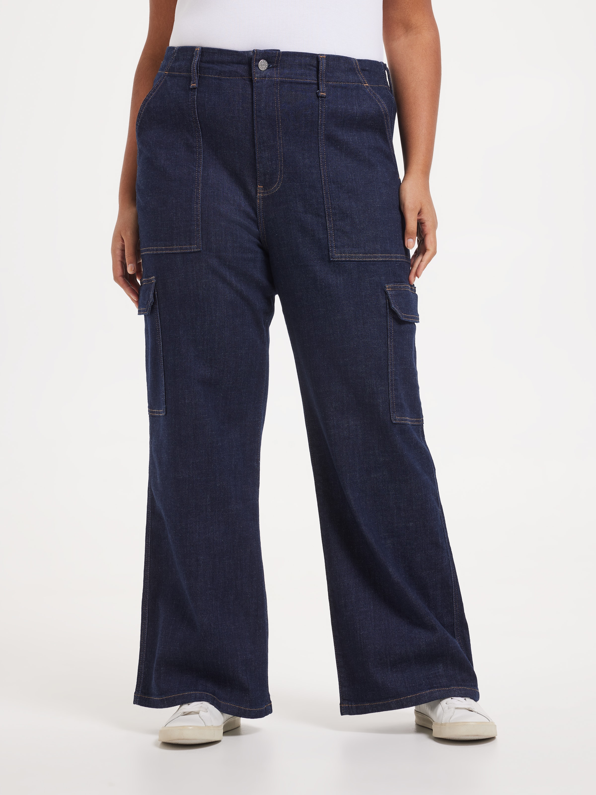 Curve Originals High Rise Wide Leg Cargo