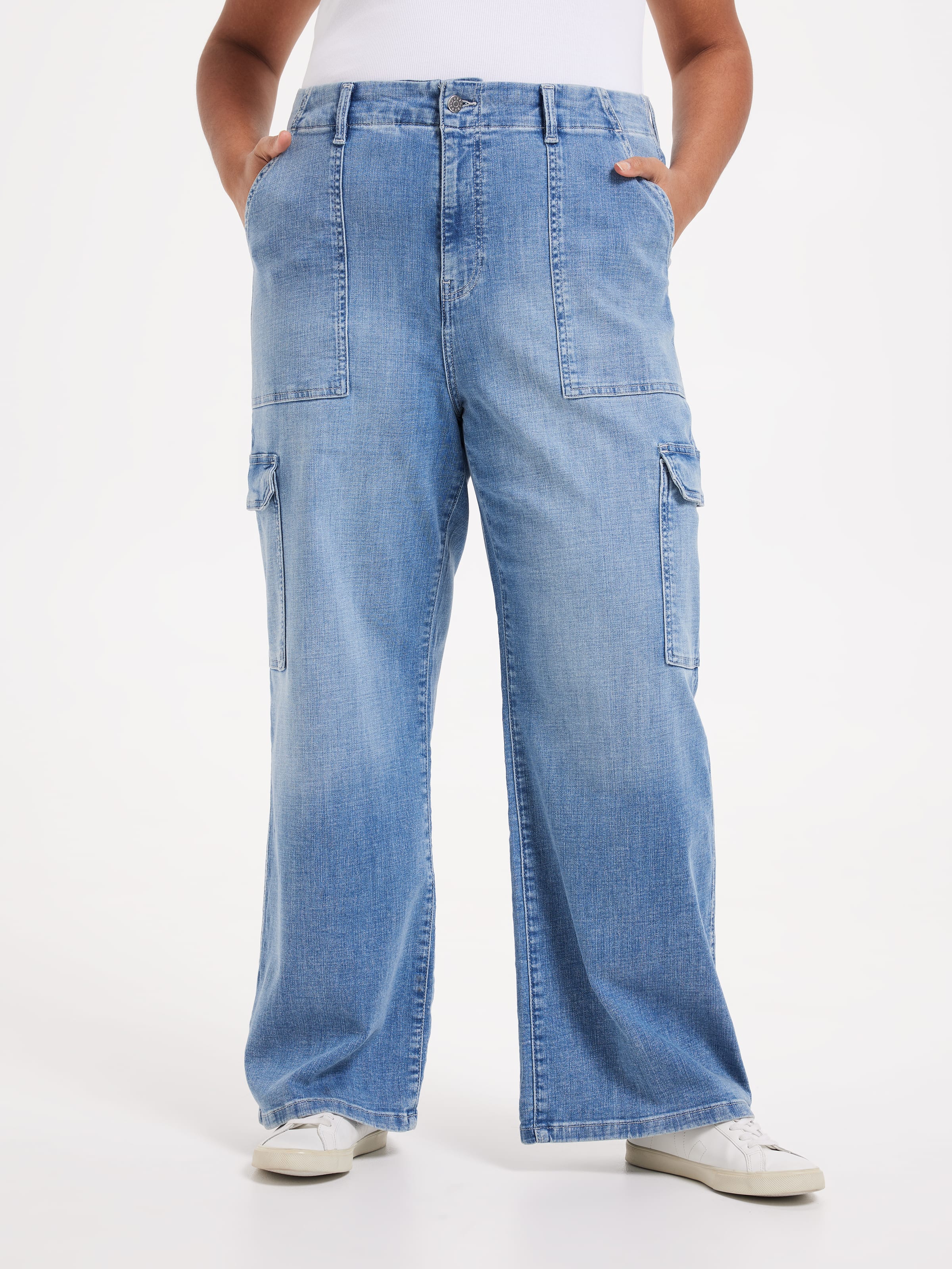 Curve Originals High Rise Wide Leg Cargo