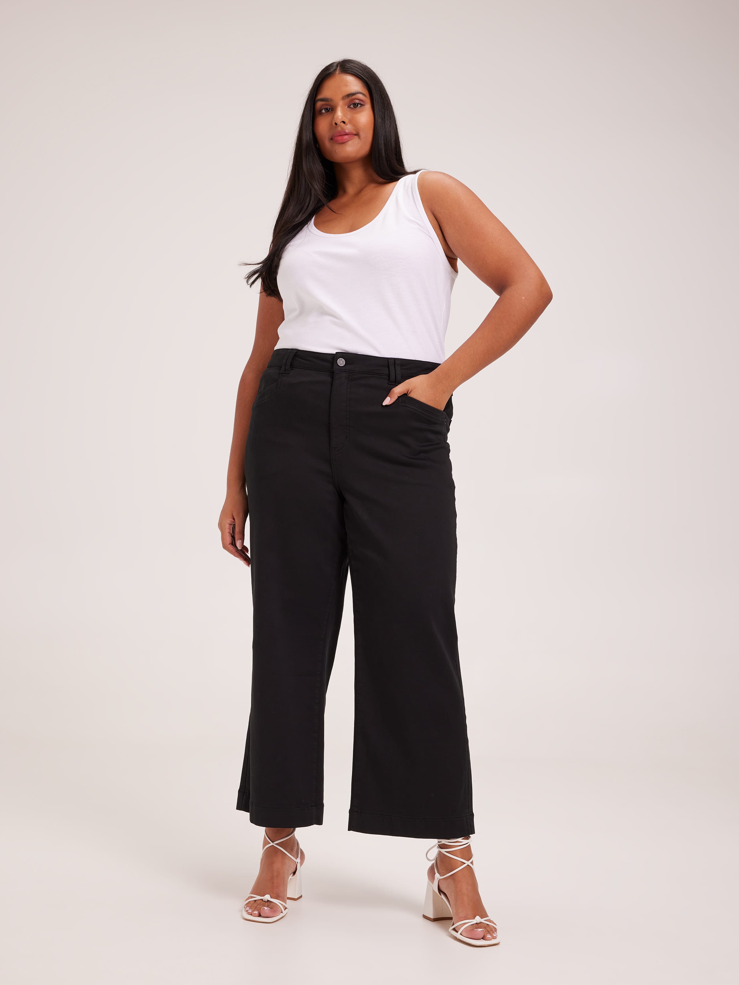 Curve Amaze High Rise Wide Leg Ankle Jean