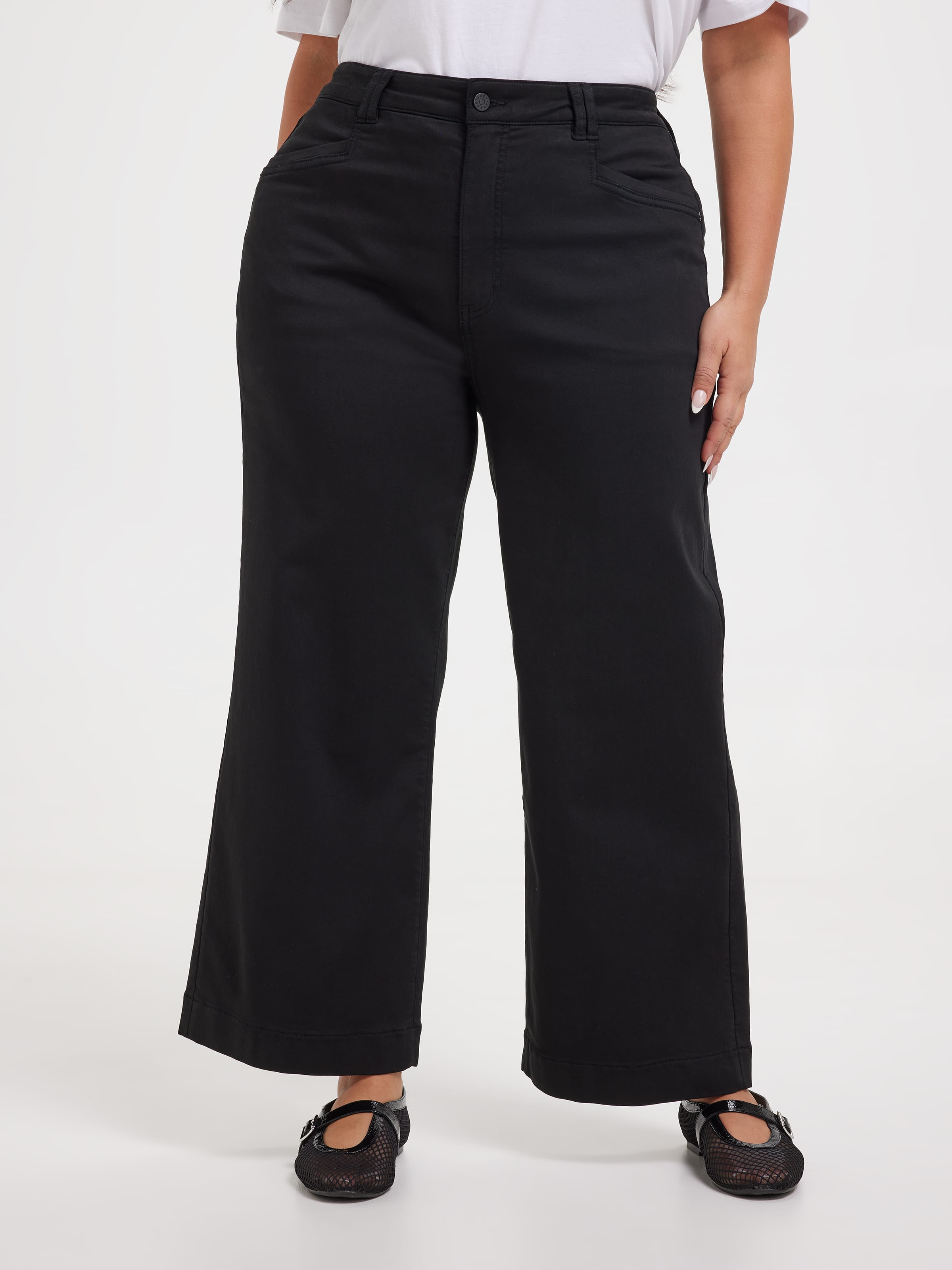 Curve Amaze High Rise Wide Leg Ankle Jean