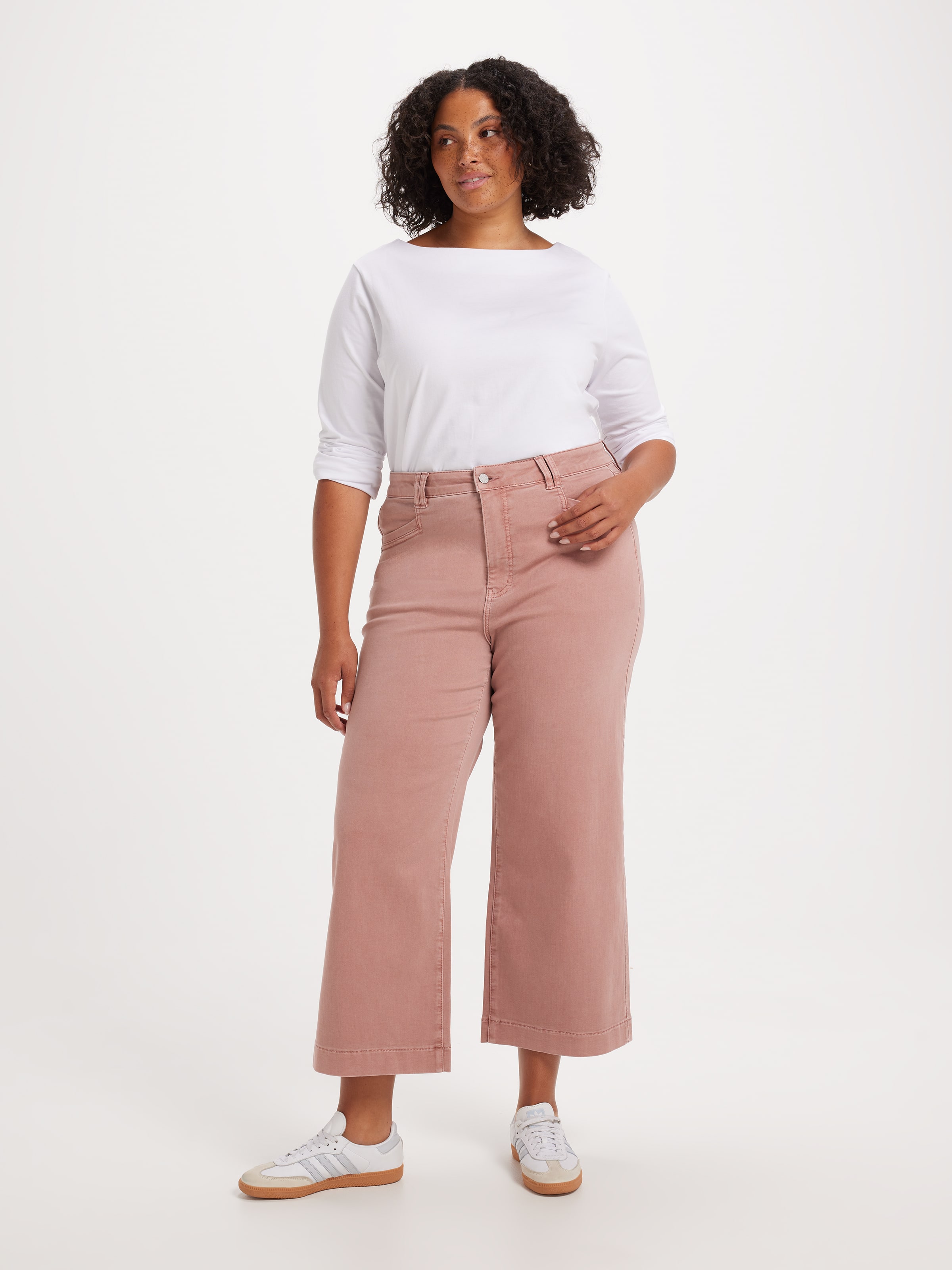 Curve Amaze High Rise Wide Leg Ankle Jean