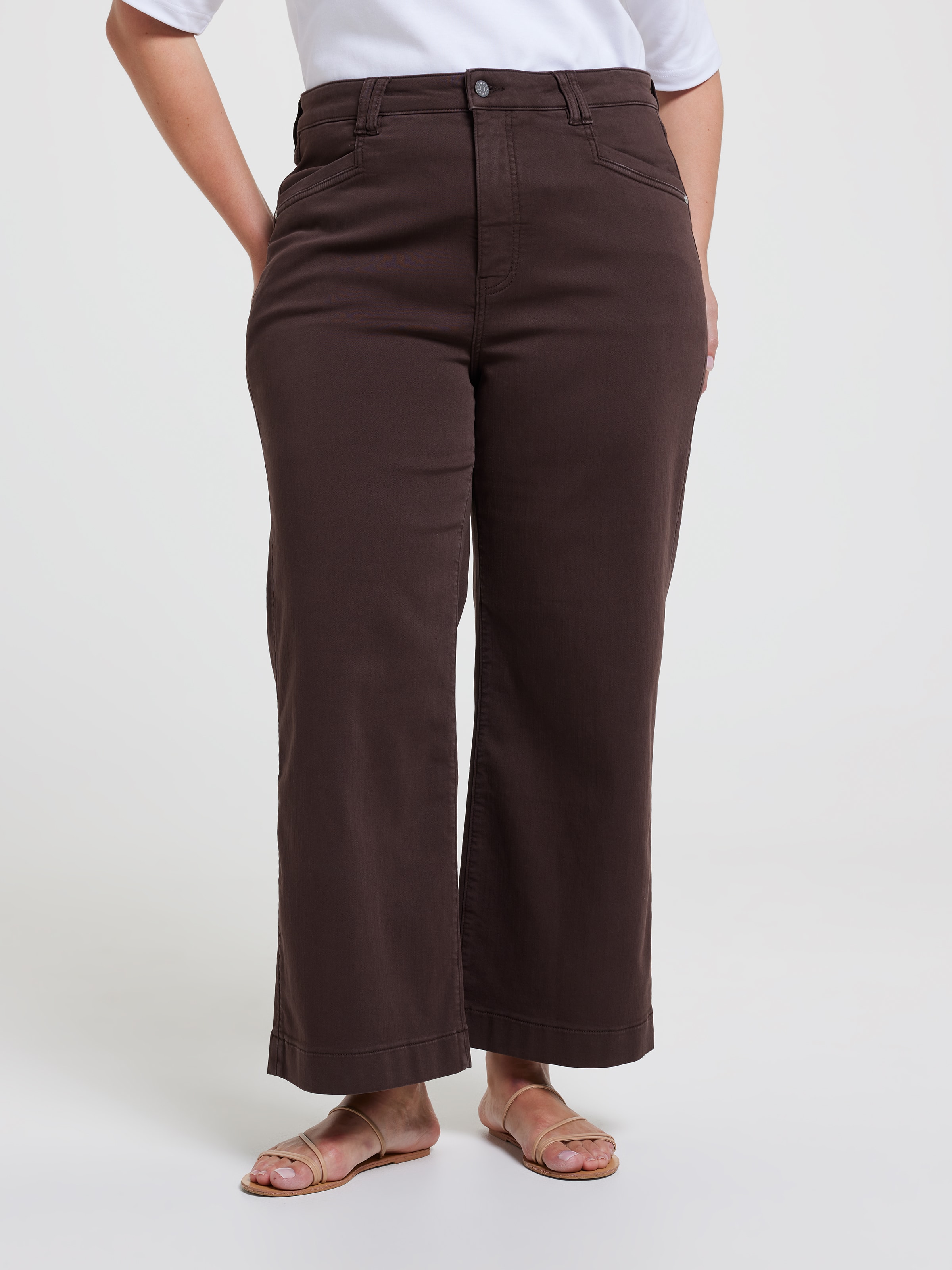 Curve Amaze High Rise Wide Leg Ankle Jean