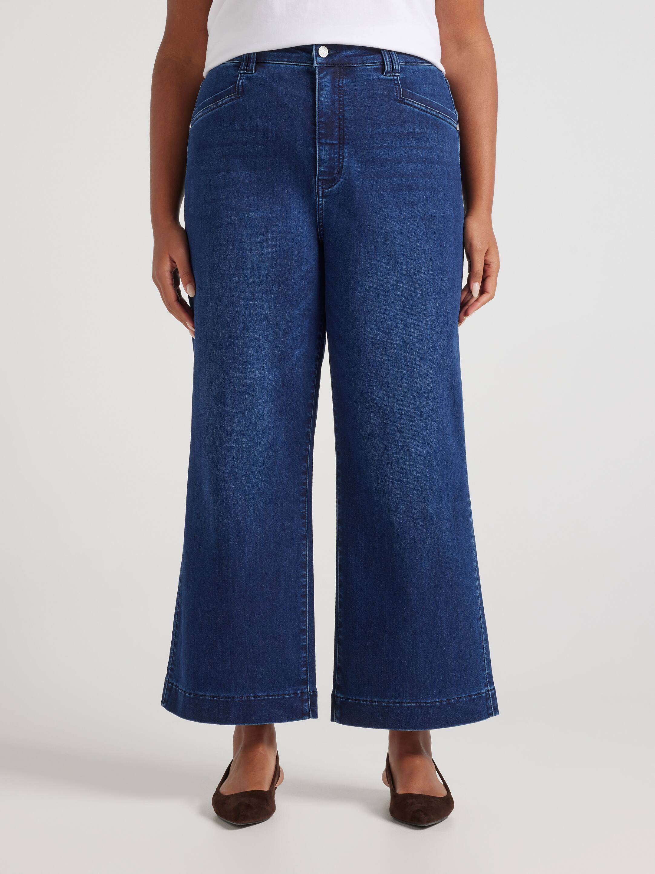 Curve Amaze High Rise Wide Leg Ankle Jean