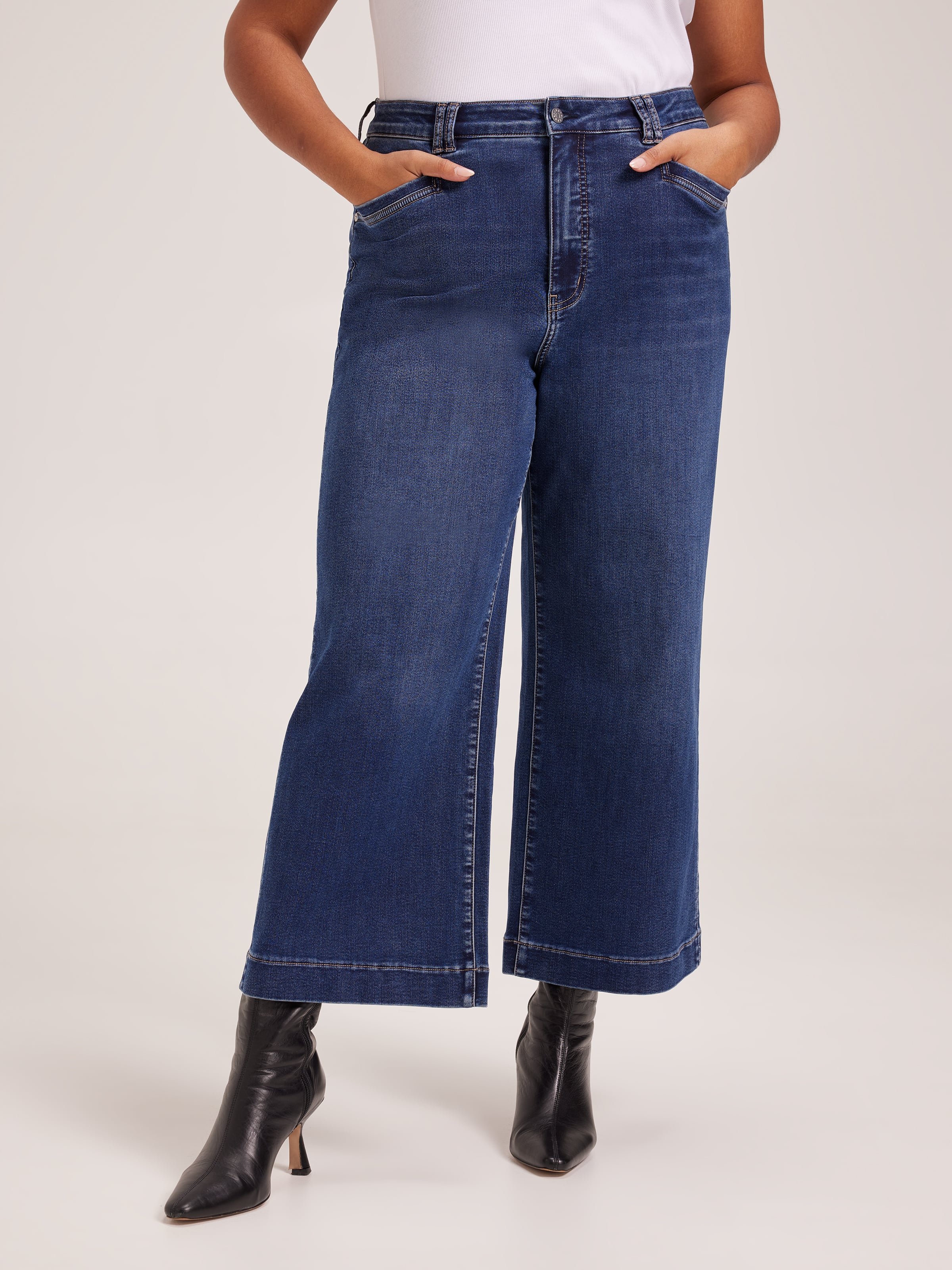 Curve Amaze High Rise Wide Leg Ankle Jean