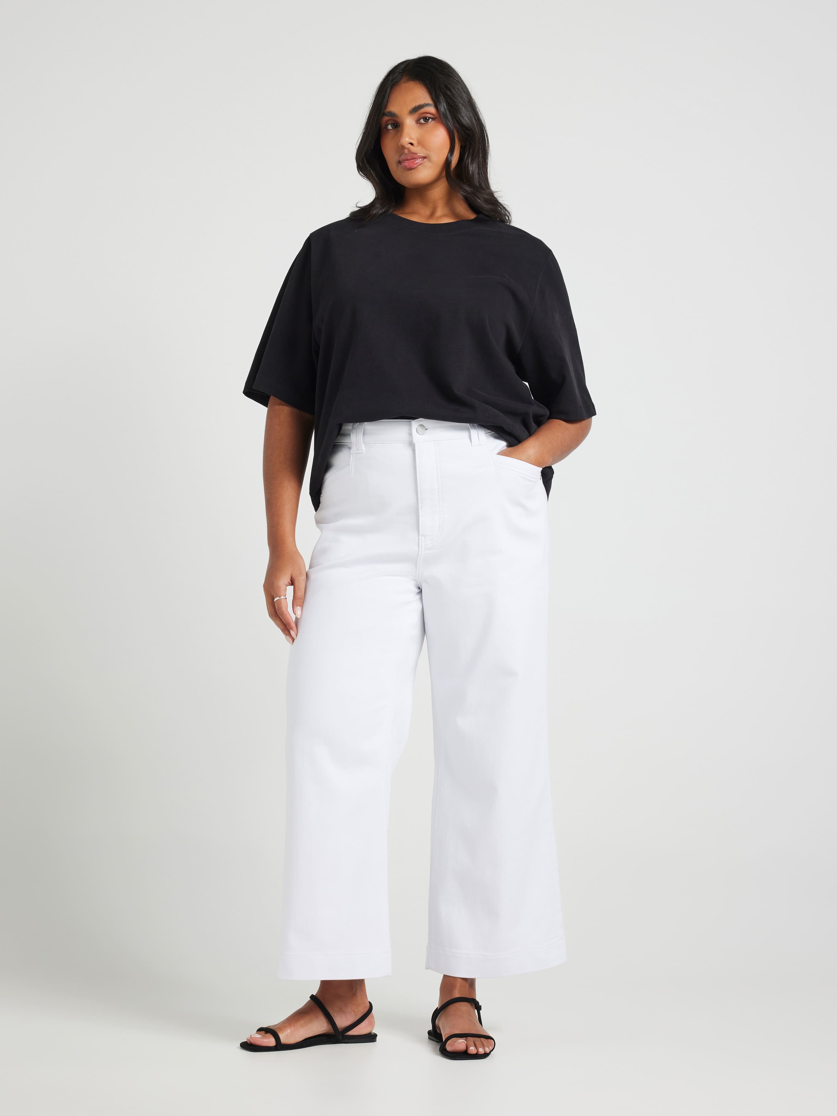 Curve Amaze High Rise Wide Leg Ankle Jean