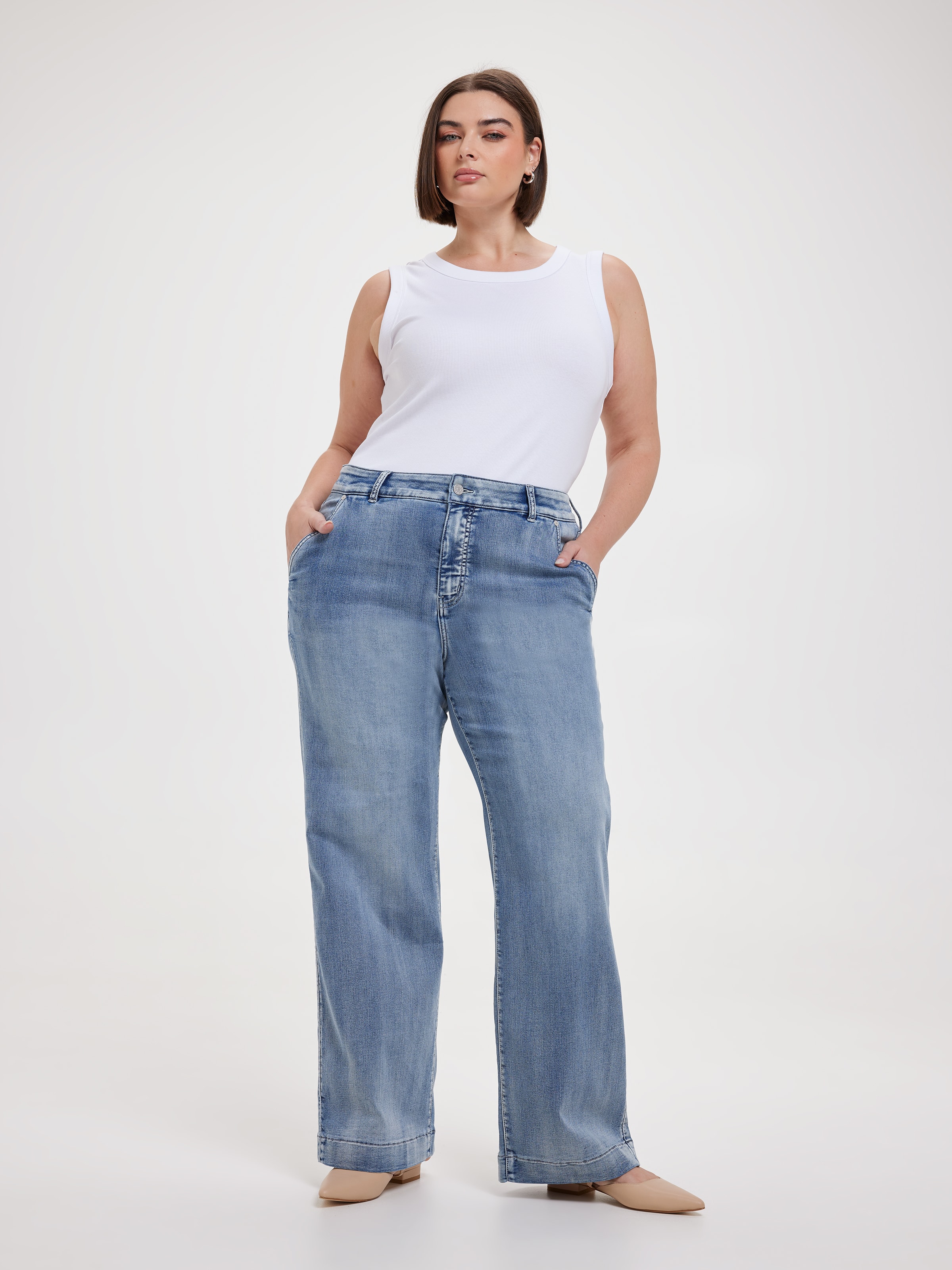 Curve Amaze High Rise Wide Leg Jean