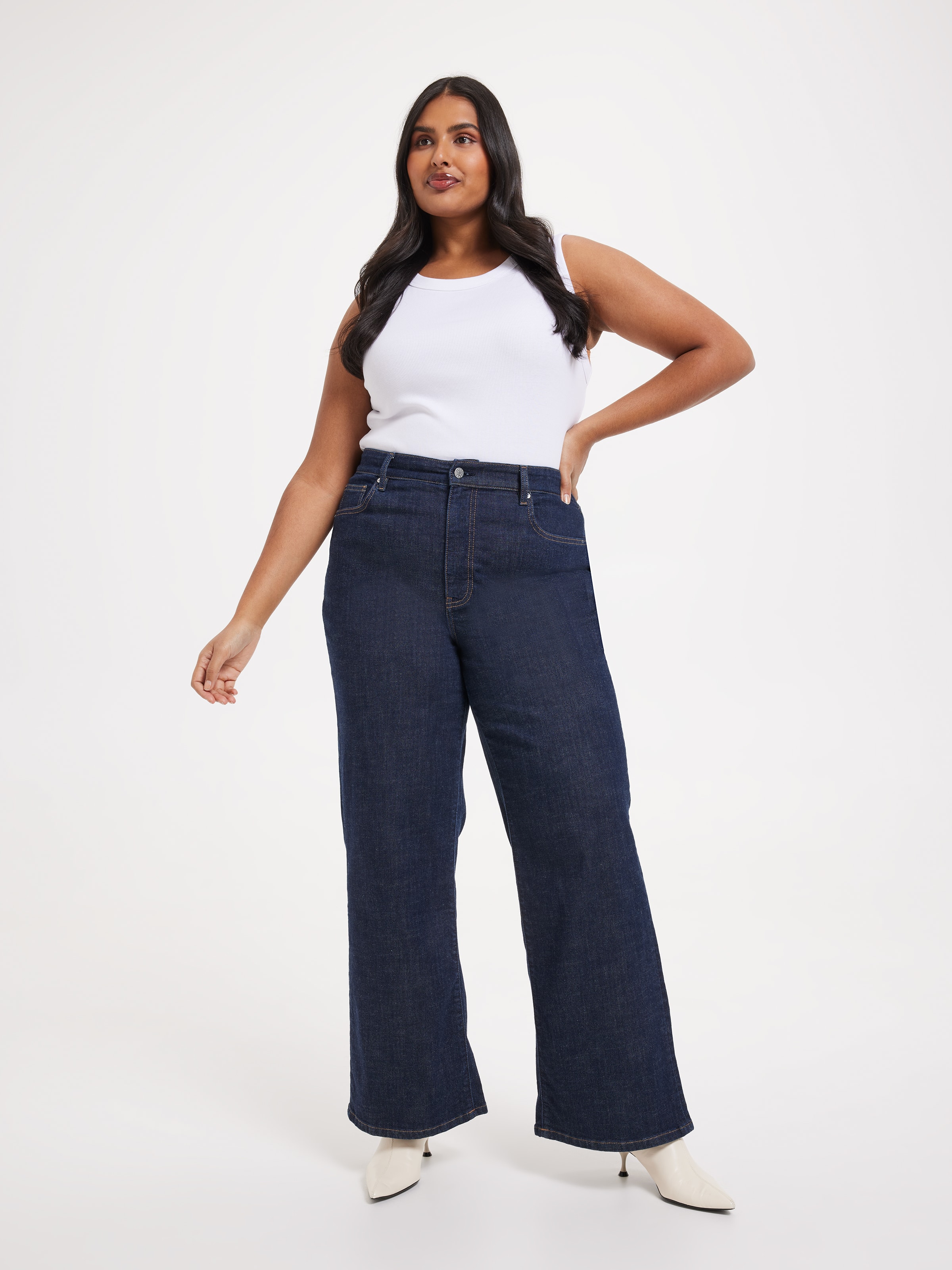 Curve Originals High Rise Relaxed Wide Leg Jean