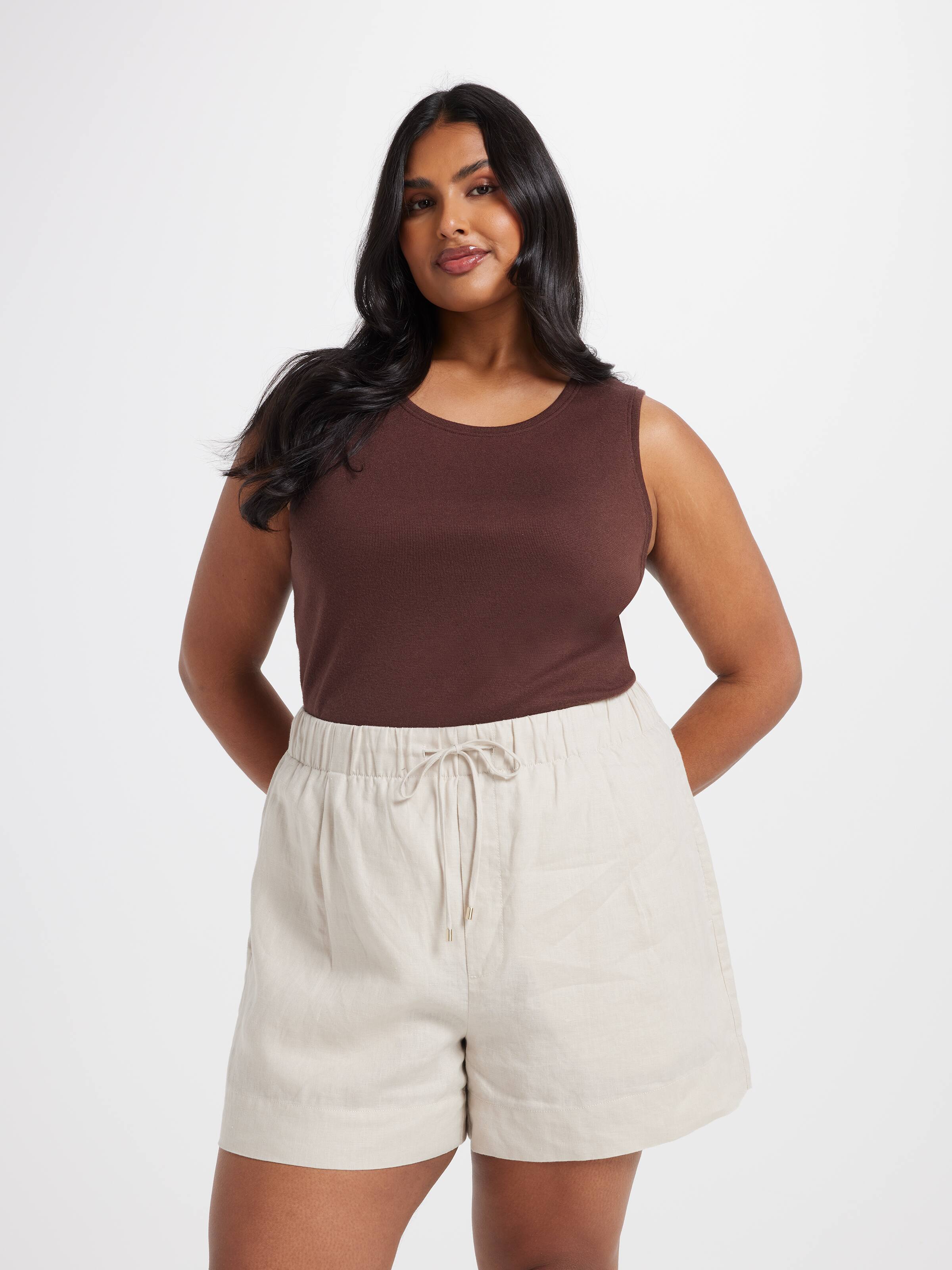 Curve Linen Jog Short